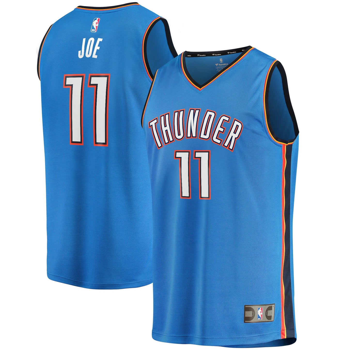 Isaiah Joe Oklahoma City Thunder Fanatics Branded Fast Break Player Jersey - Icon Edition - Blue