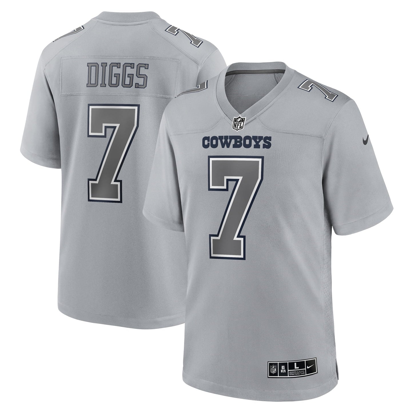 Men's Nike Trevon Diggs Gray Dallas Cowboys Atmosphere Fashion Game Jersey