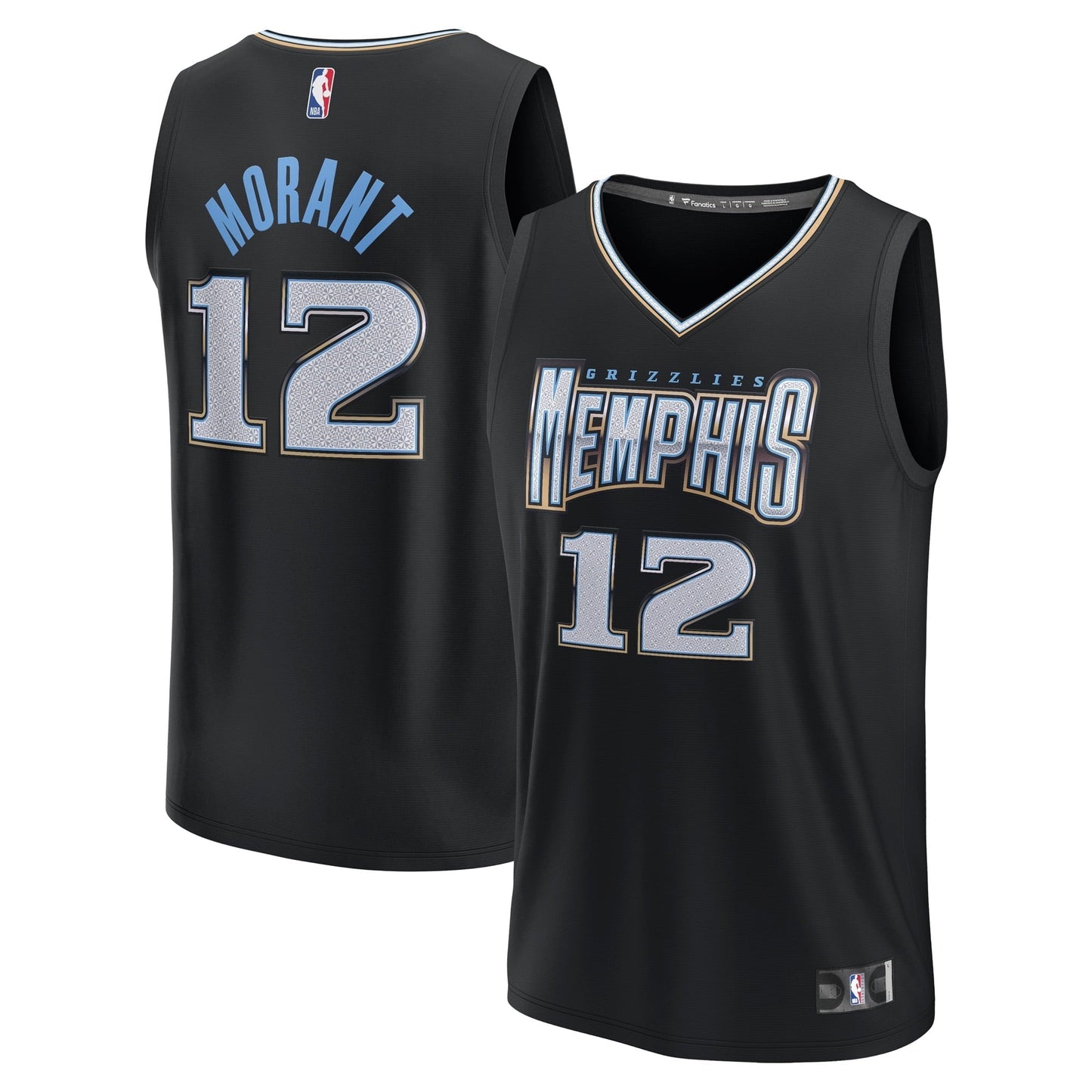 Men's Fanatics Branded Ja Morant Black Memphis Grizzlies 2022/23 Fastbreak Jersey - City Edition
