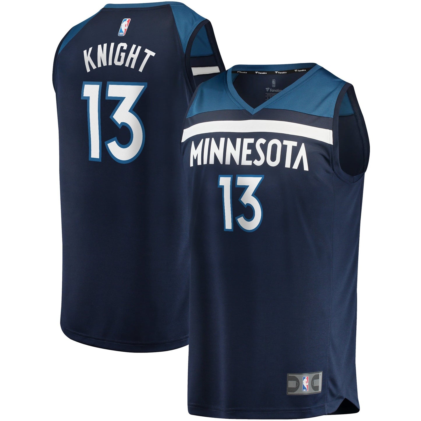 Men's Fanatics Branded Nathan Knight Navy Minnesota Timberwolves 2021/22 Fast Break Replica Jersey - Icon Edition