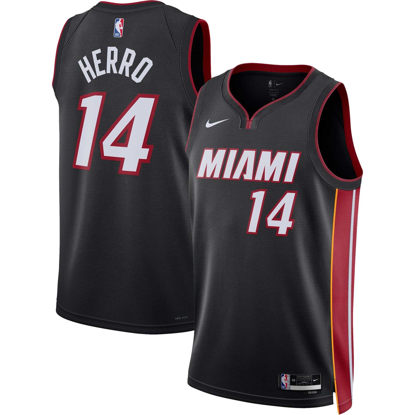 Tyler Herro Miami Heat Nike Unisex Swingman Jersey - Association Edition - Black