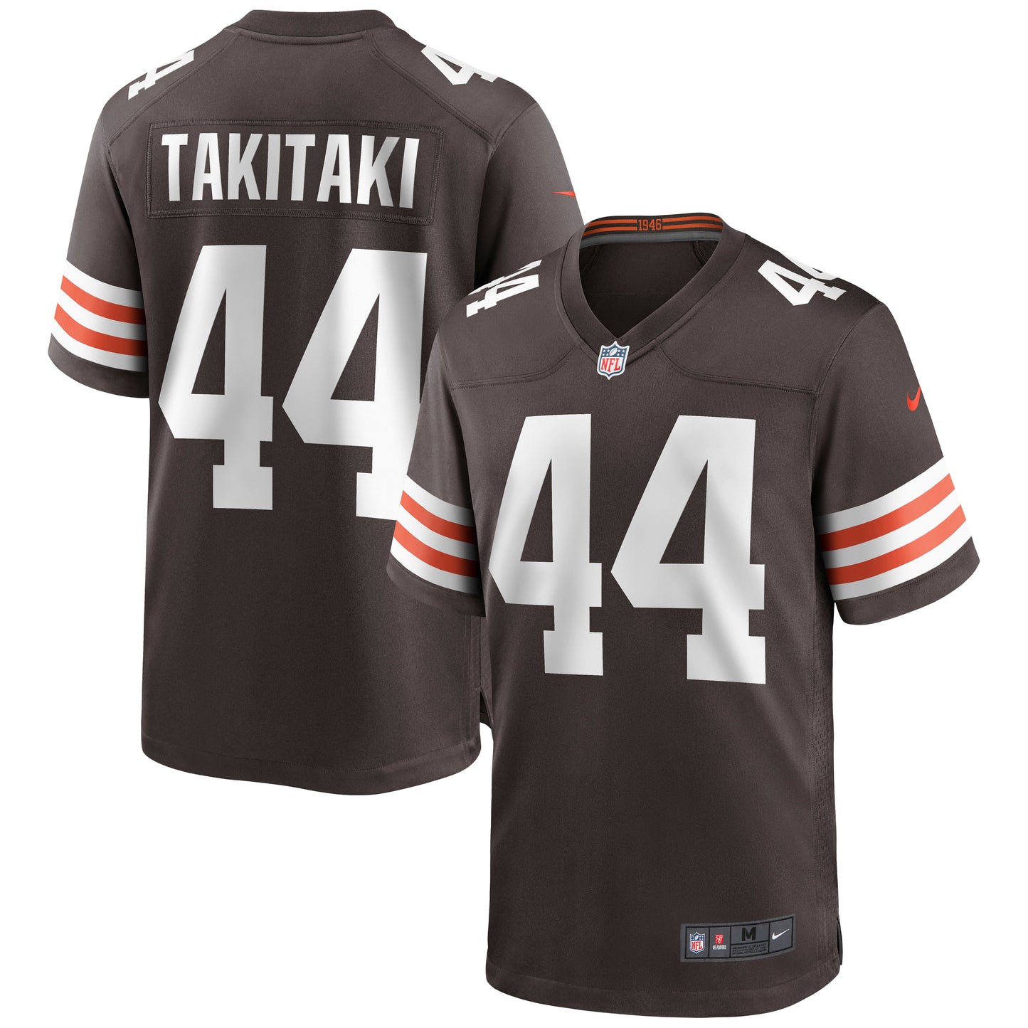 Sione Takitaki Cleveland Browns Nike Game Jersey - Brown