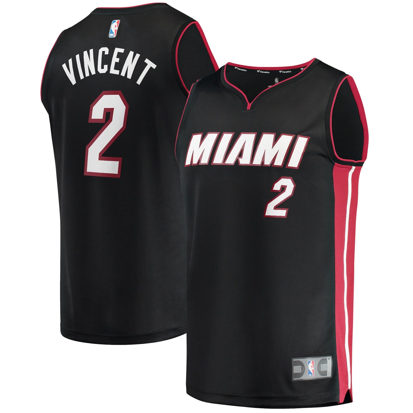 Gabe Vincent Miami Heat Fanatics Branded 2021/22 Fast Break Replica Jersey - Icon Edition - Black