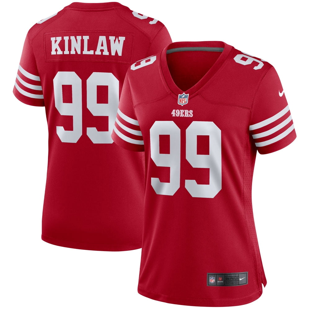 Women's Nike Javon Kinlaw Scarlet San Francisco 49ers Player Game Jersey