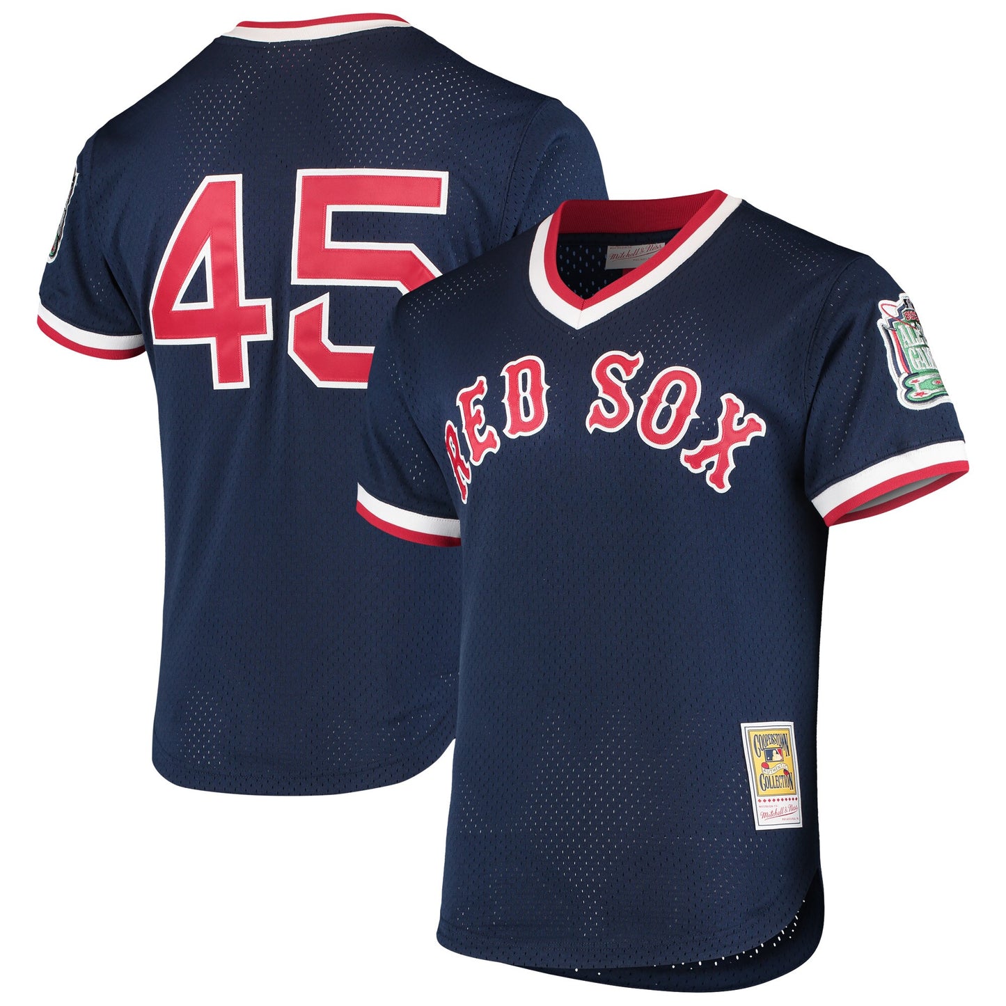 Pedro Martinez Boston Red Sox Mitchell & Ness 1999 Cooperstown Collection Mesh Batting Practice Jersey - Navy