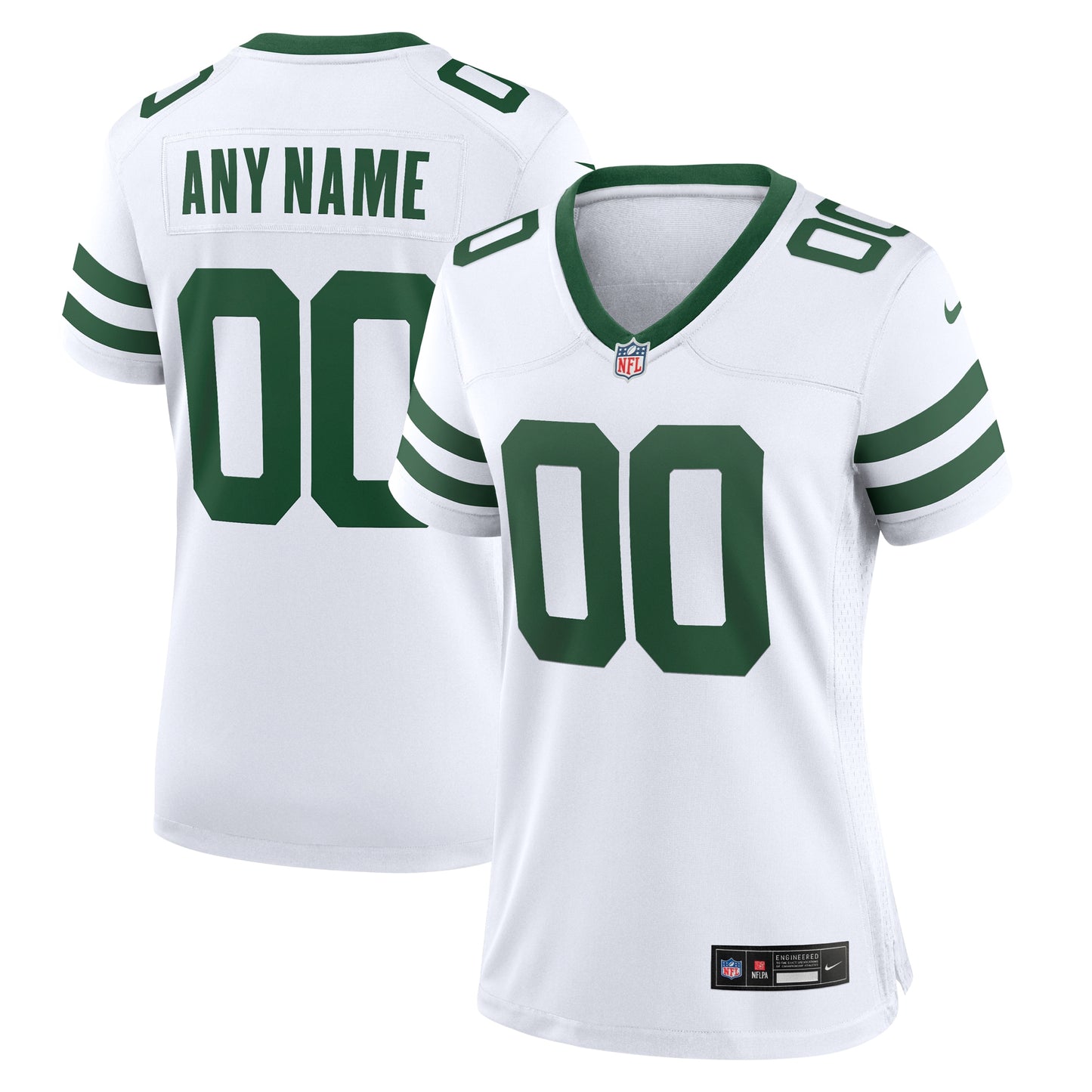 New York Jets Nike Women's Legacy Custom Game Jersey - White