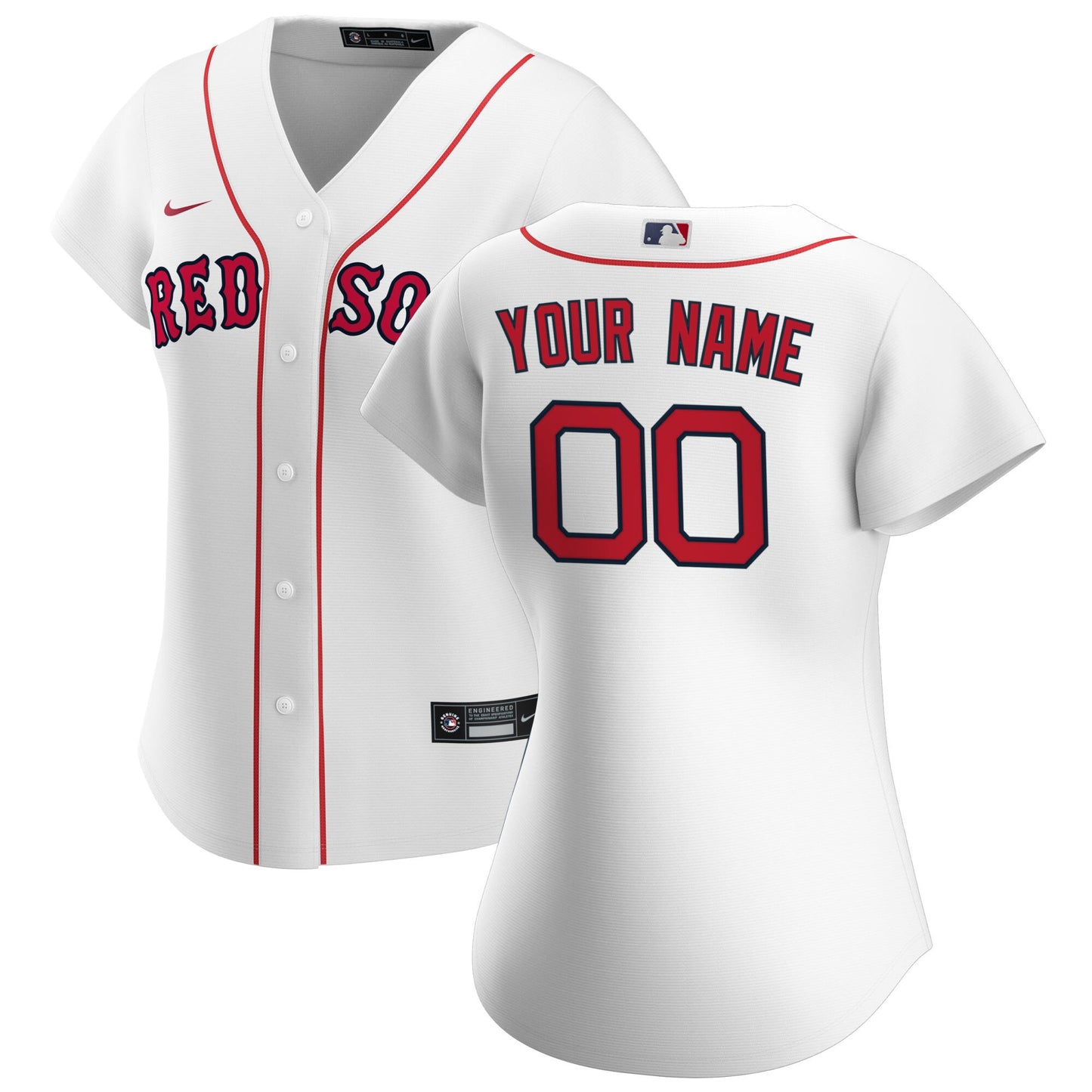 Boston Red Sox Nike Women's Home Replica Custom Jersey - White