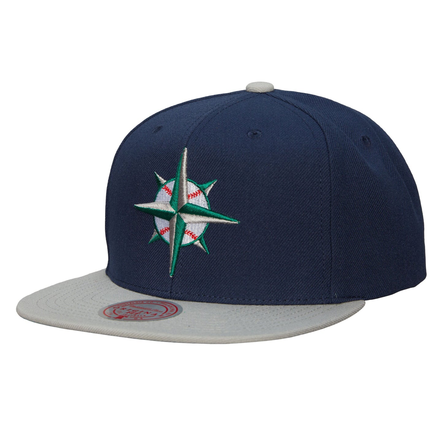Seattle Mariners Mitchell & Ness Cooperstown Collection Evergreen Snapback Hat - Navy
