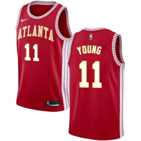 Youth Atlanta Hawks Trae Young Statement Jersey Red