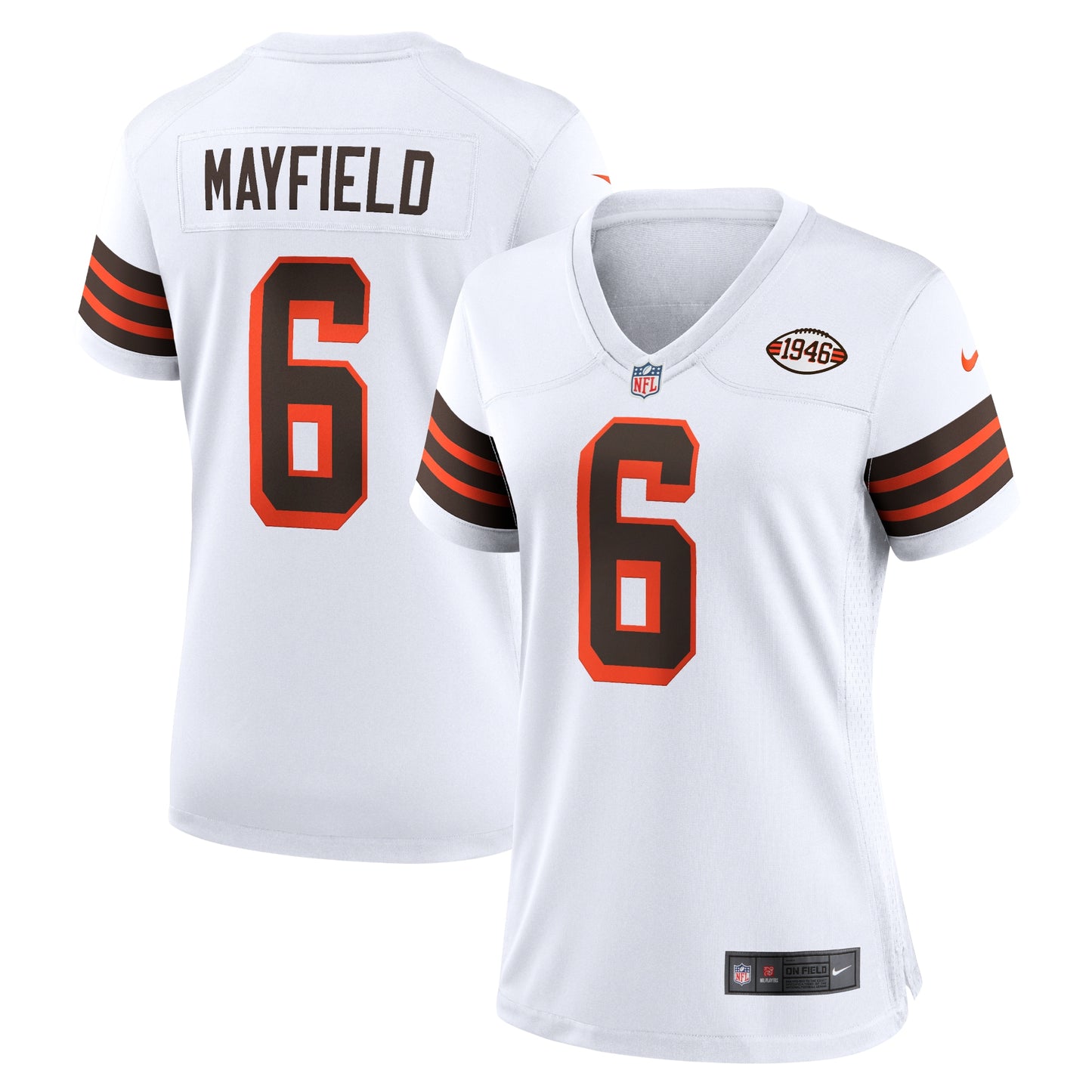 Baker Mayfield Cleveland Browns Nike Women's 1946 Collection Alternate Game Jersey - White