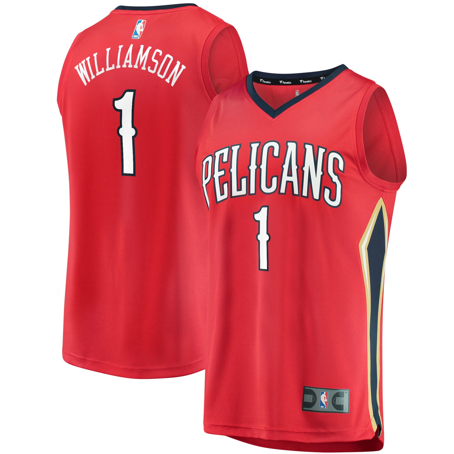 Zion Williamson New Orleans Pelicans Fanatics Branded Replica Fast Break Jersey Red - Statement Edition