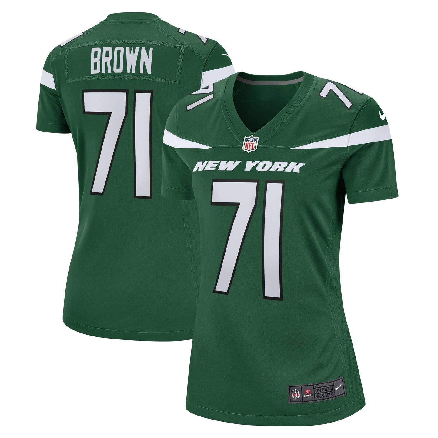 Women's Nike Duane Brown Gotham Green New York Jets Game Player Jersey