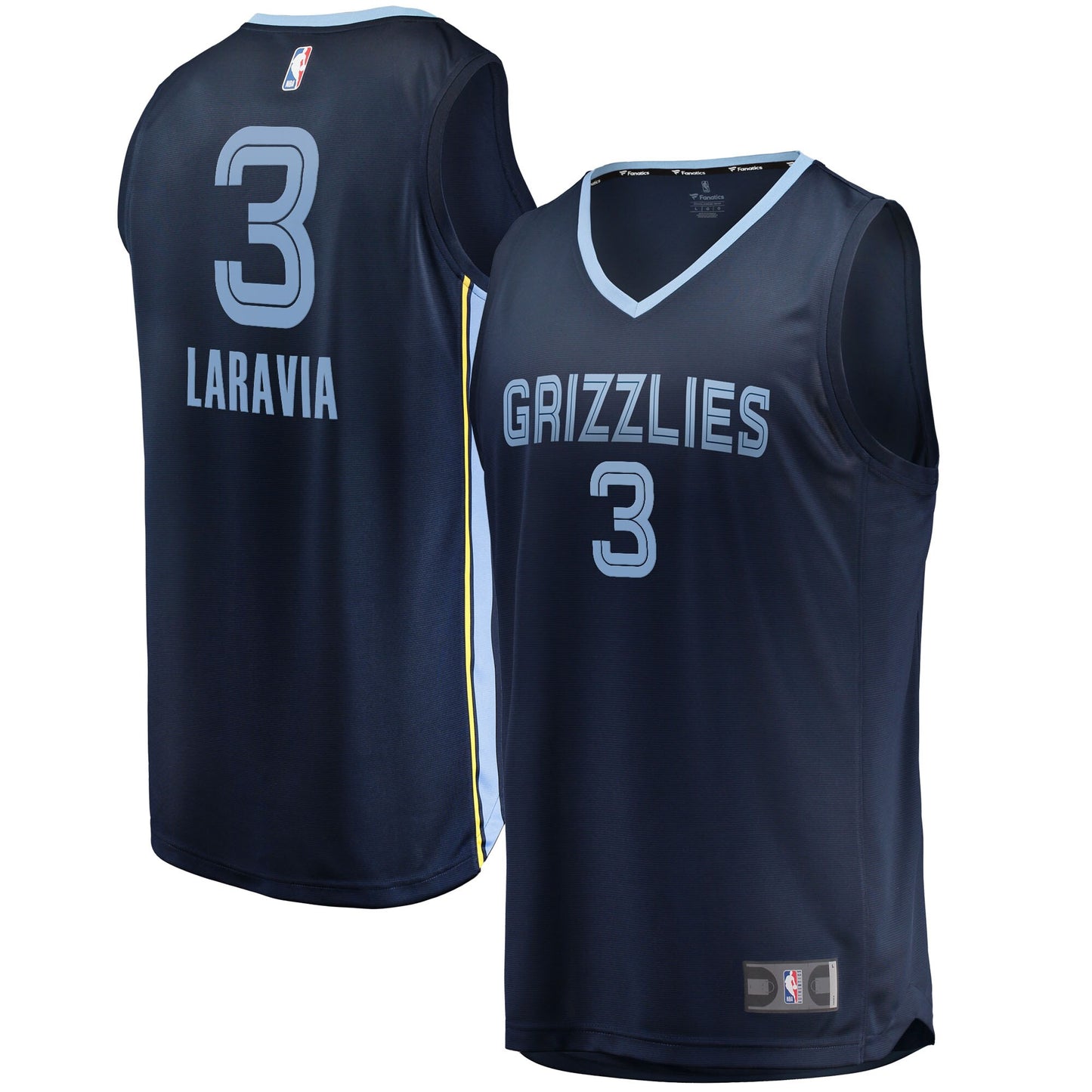 Jake LaRavia Memphis Grizzlies Fanatics Branded 2022 NBA Draft First Round Pick Fast Break Replica Player Jersey - Icon Edition - Navy