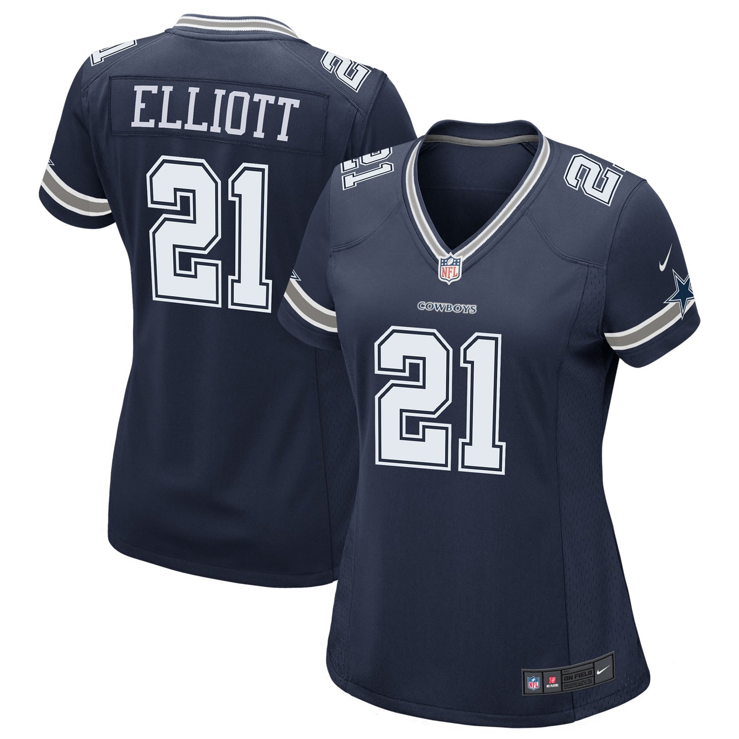 Ezekiel Elliott Dallas Cowboys Nike Women's Game Team Jersey - Navy