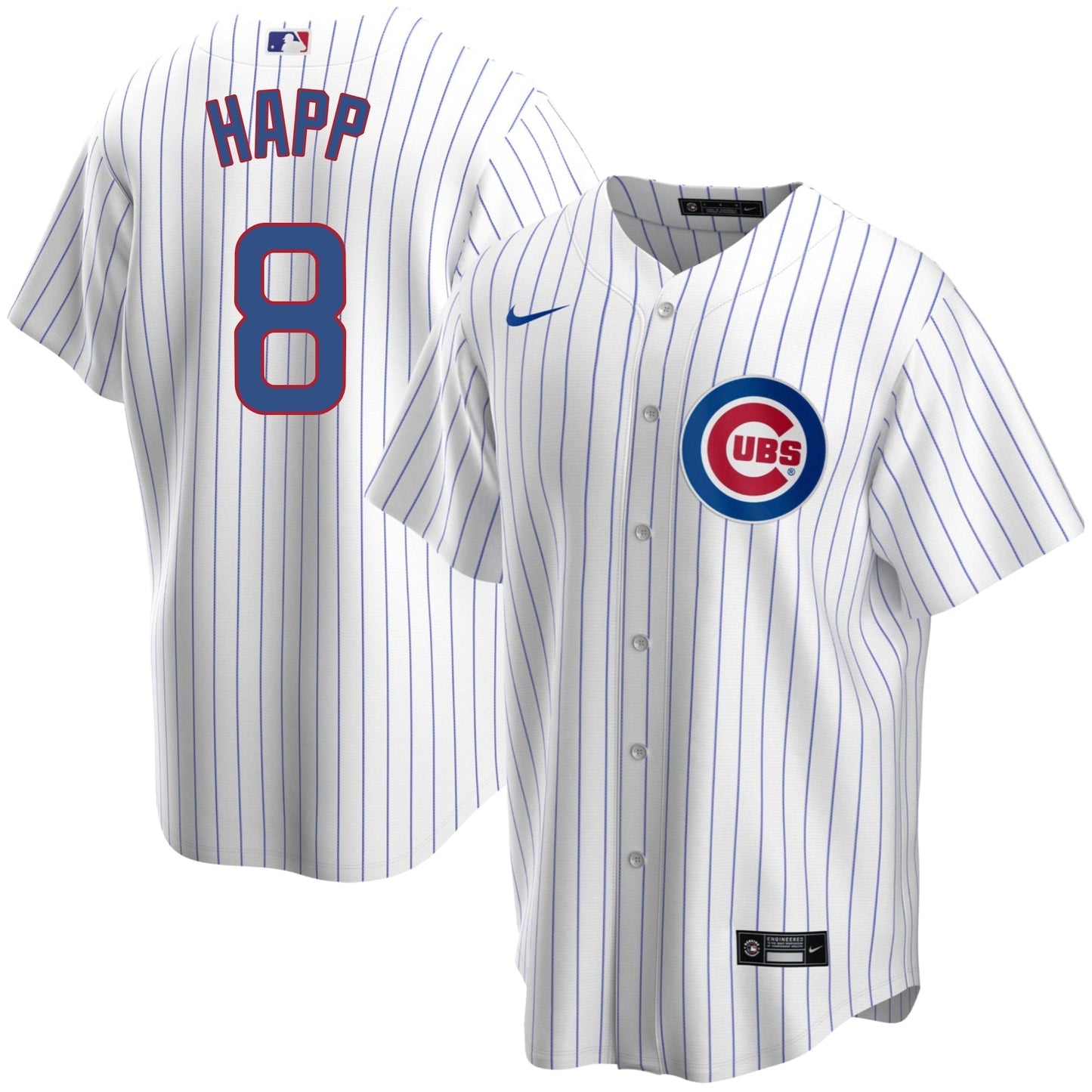 Ian Happ Chicago Cubs Home Pinstripe Men's Replica Jersey