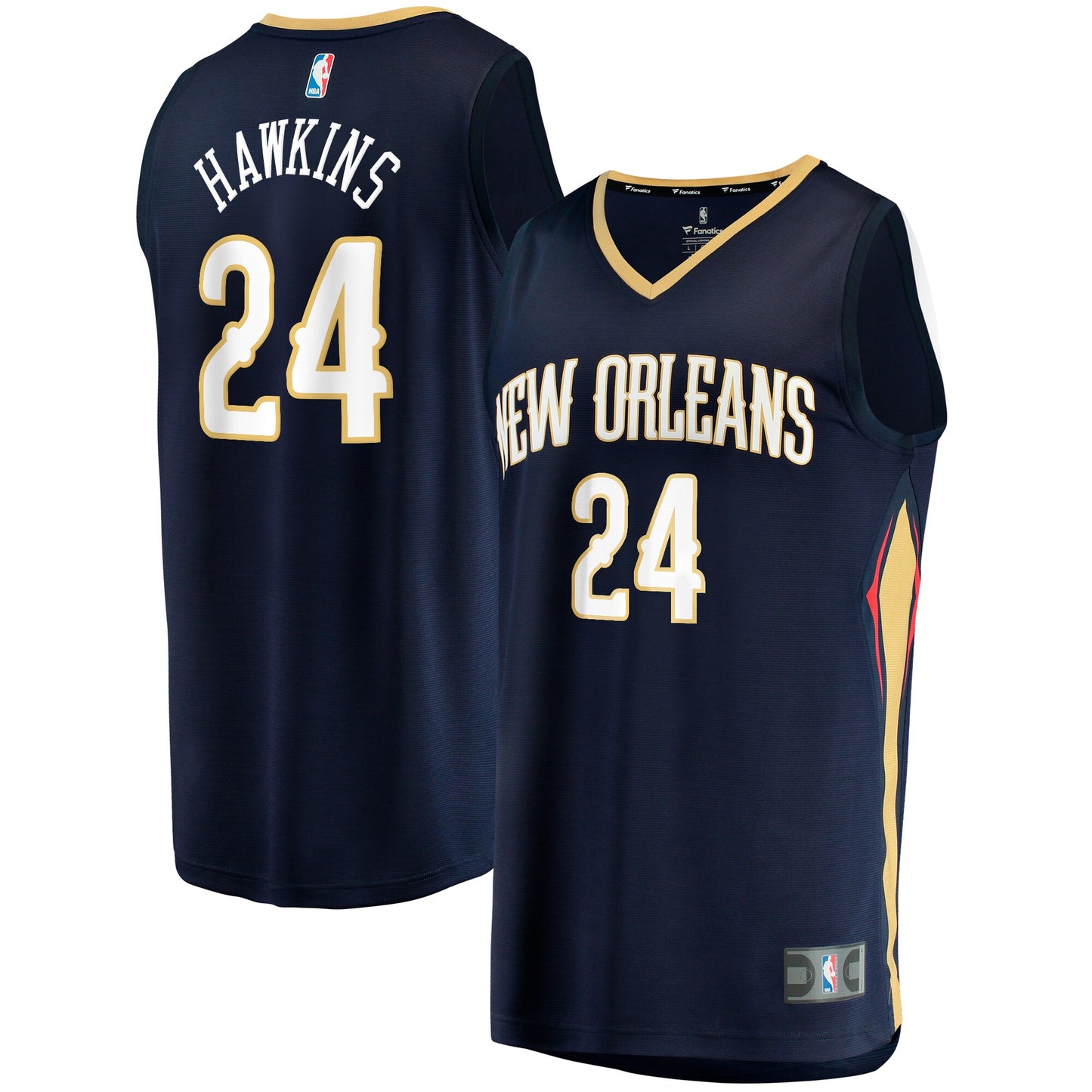 Jordans Hawkins New Orleans Pelicans Fanatics Branded 2023 NBA Draft First Round Pick Fast Break Replica Jersey - Icon Edition - Navy