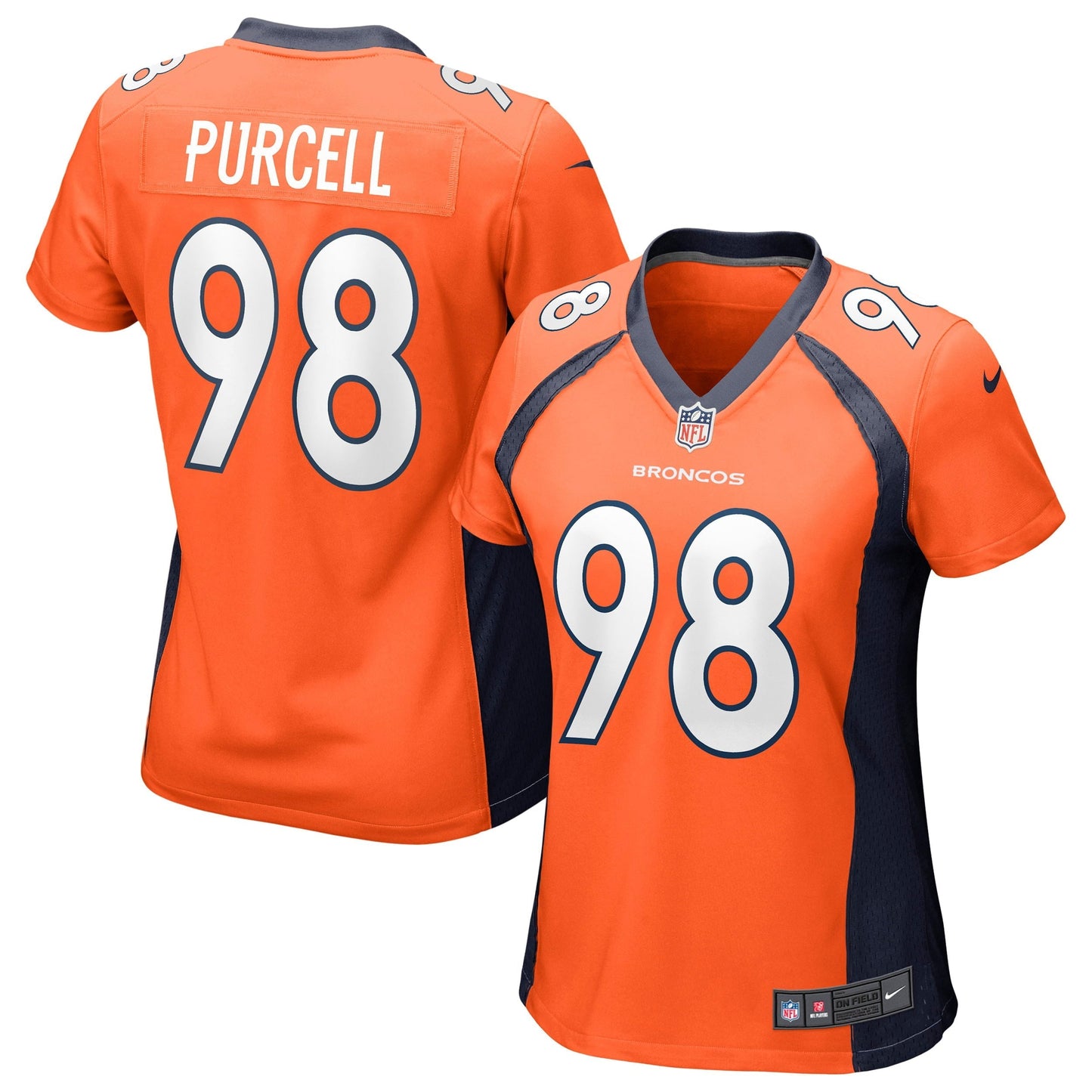 Women's Nike Mike Purcell Orange Denver Broncos Game Jersey