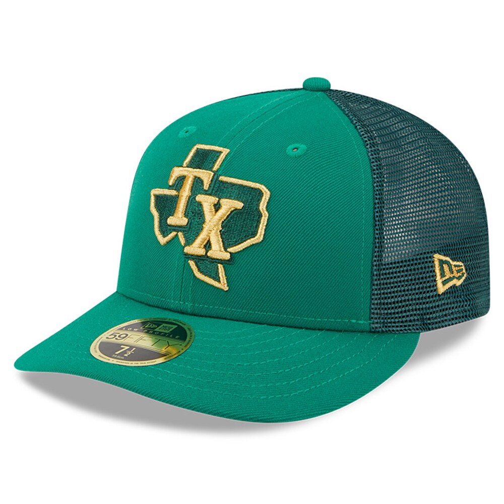 Texas Rangers New Era 2023 St. Patrick's Day Low Profile 59FIFTY Fitted Hat - Kelly Green