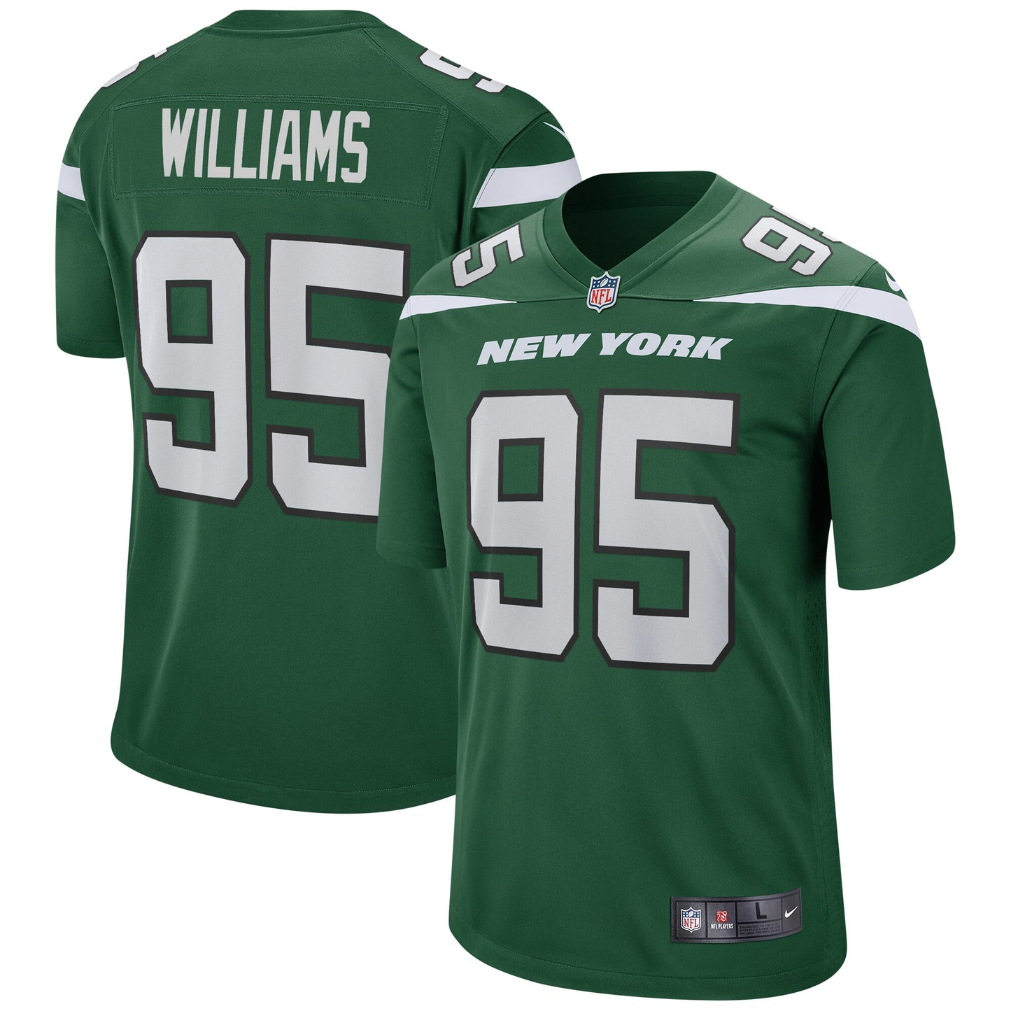 Quinnen Williams New York Jets Nike Game Jersey - Gotham Green