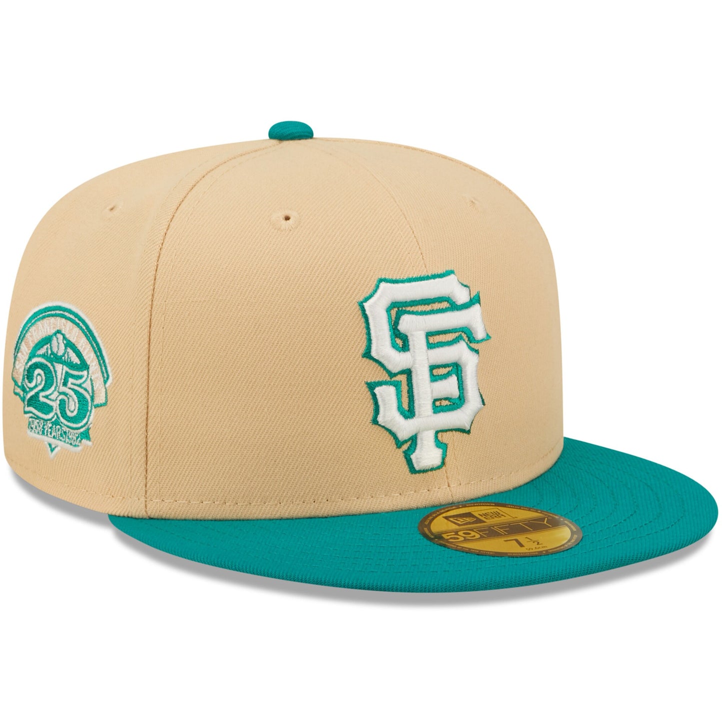 San Francisco Giants New Era Mango Forest 59FIFTY fitted hat - Natural/Teal