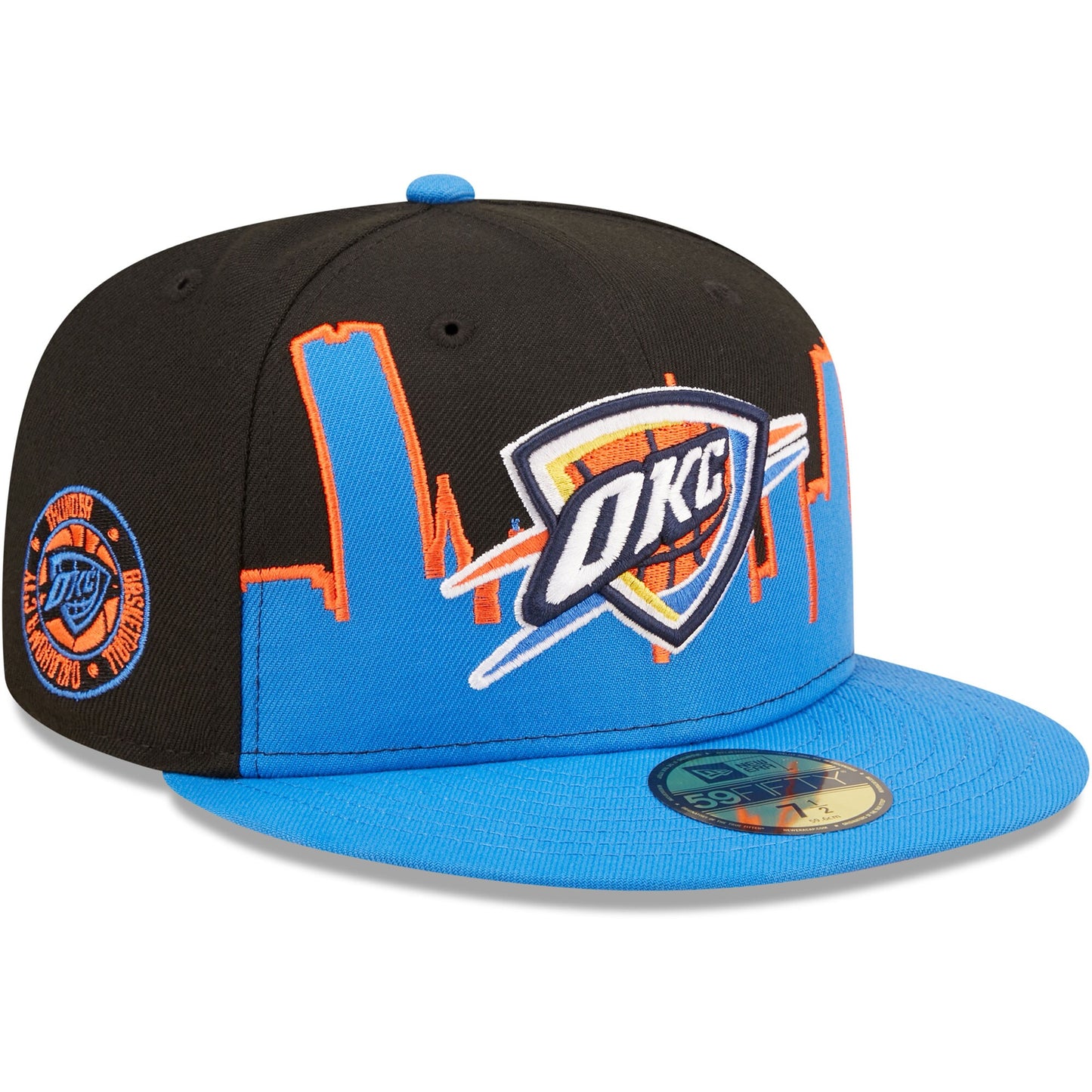 Oklahoma City Thunder New Era 2022 Tip-Off 59FIFTY Fitted Hat - Blue/Black