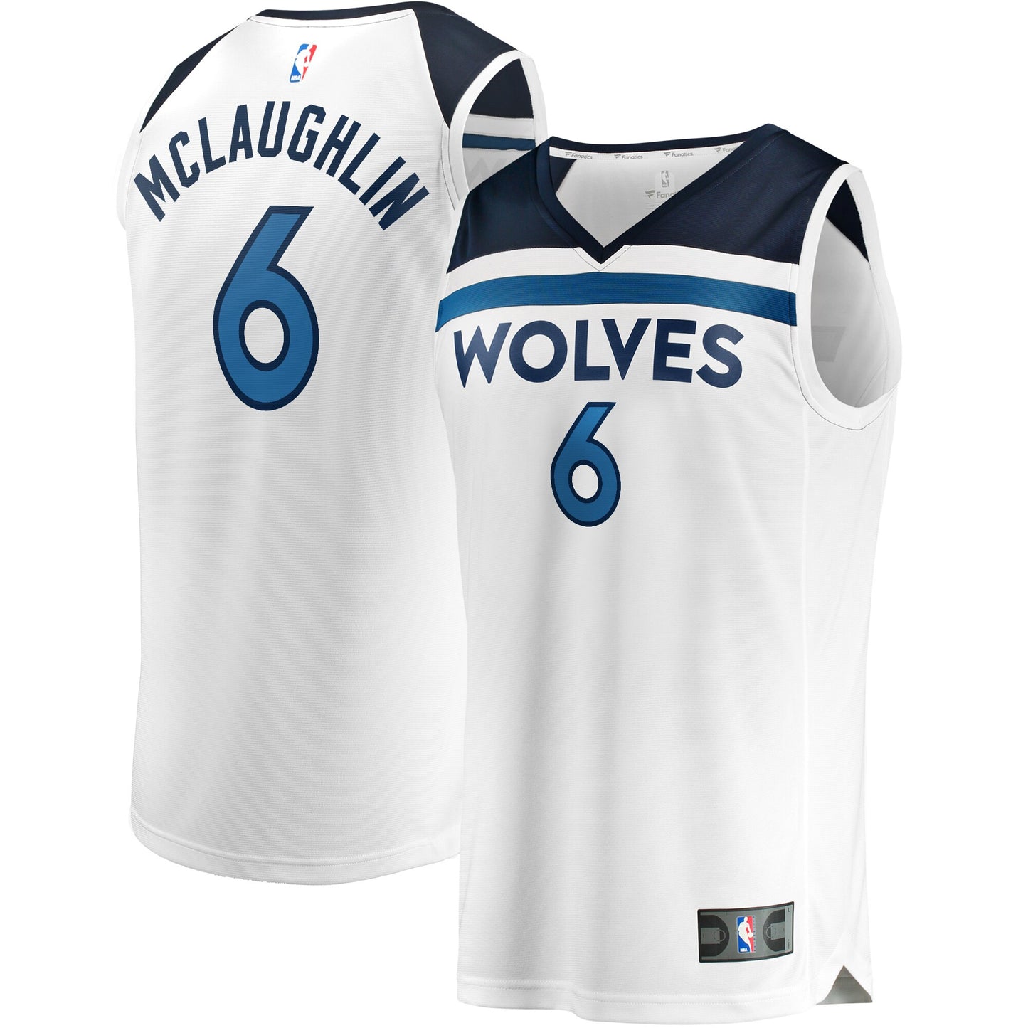 Jordans McLaughlin Minnesota Timberwolves Fanatics Branded Fast Break Player Jersey - Association Edition - White