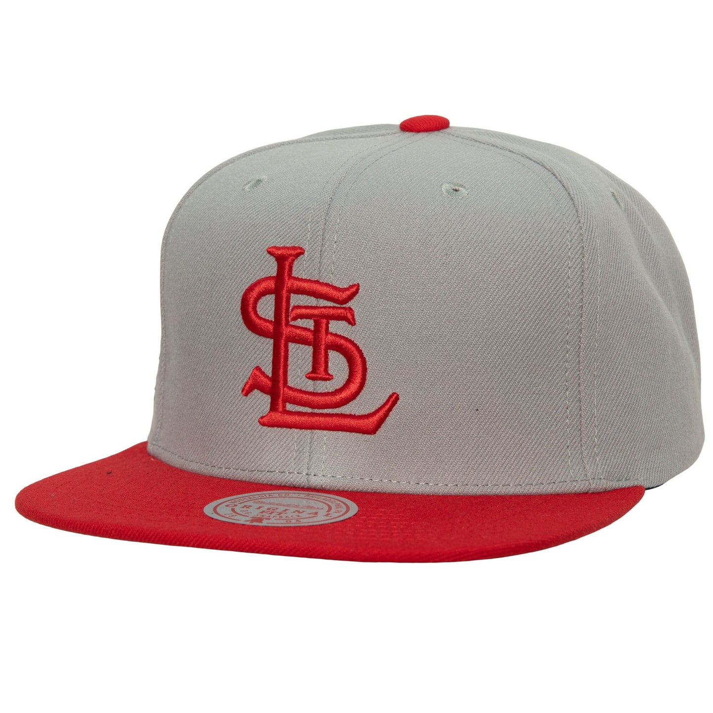 St. Louis Cardinals Mitchell & Ness Cooperstown Collection Away Snapback Hat - Gray