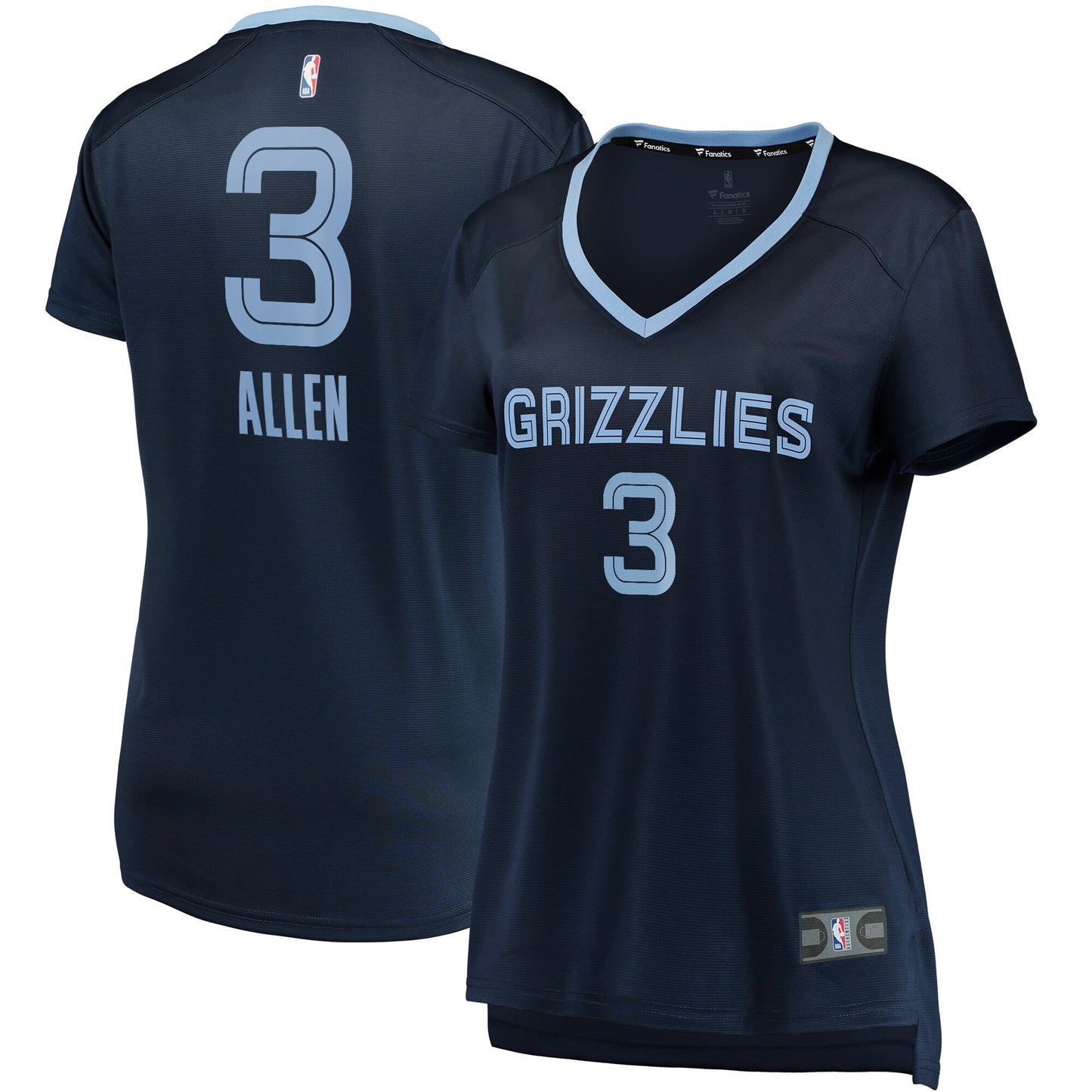 Grayson Allen Memphis Grizzlies Fanatics Branded Women's Fast Break Replica Jersey Navy - Icon Edition