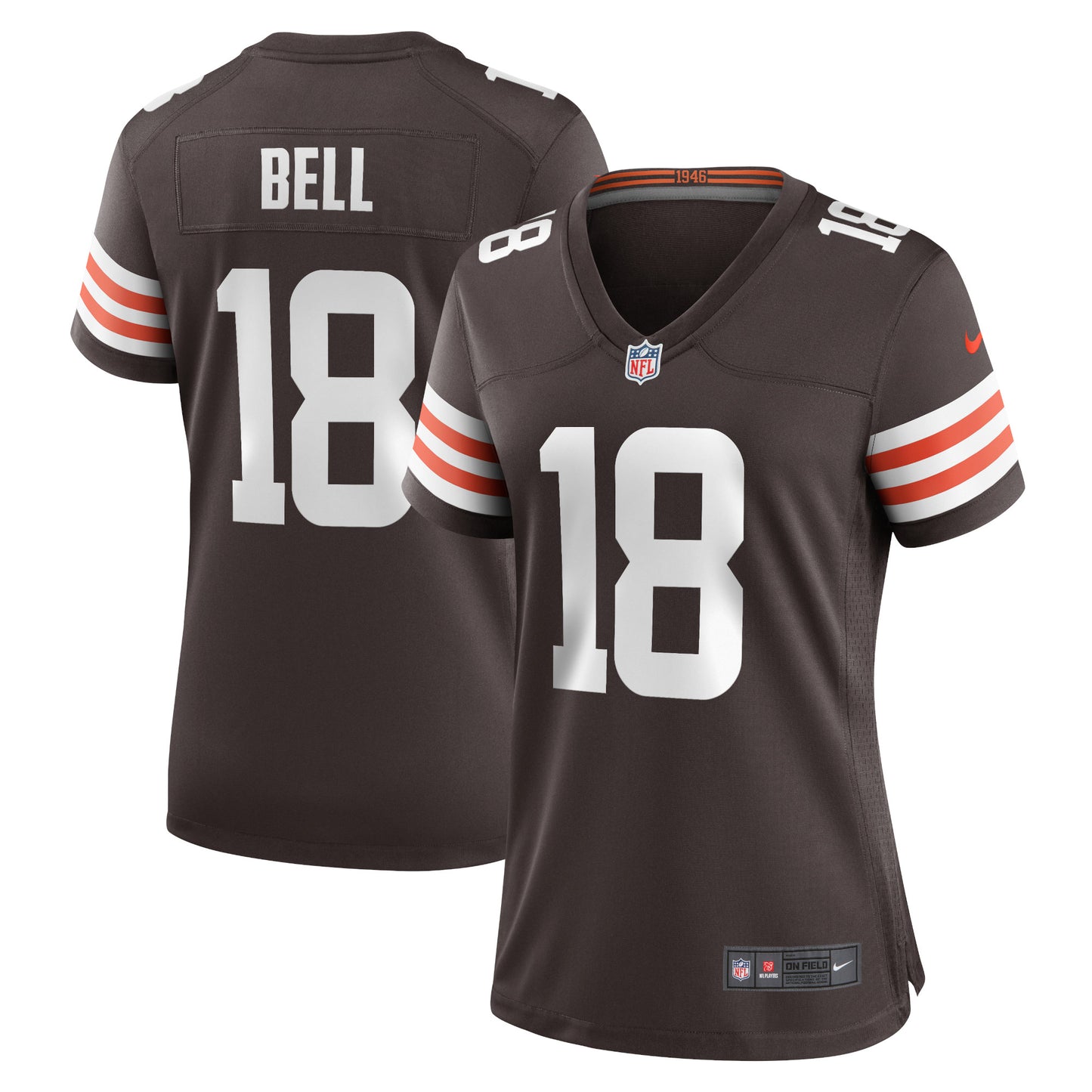 David Bell Cleveland Browns Nike Women's Game Jersey - Brown