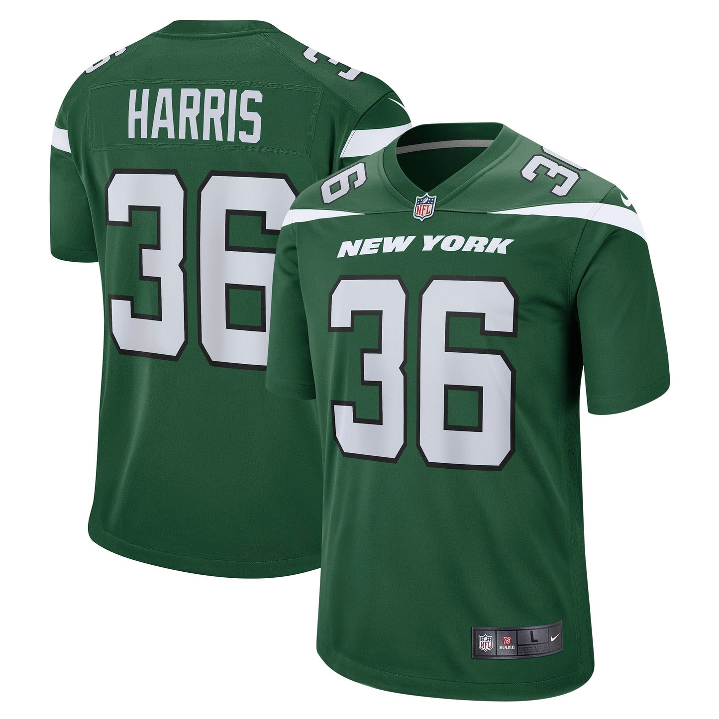 Men's Nike Marcell Harris Gotham Green New York Jets Game Player Jersey