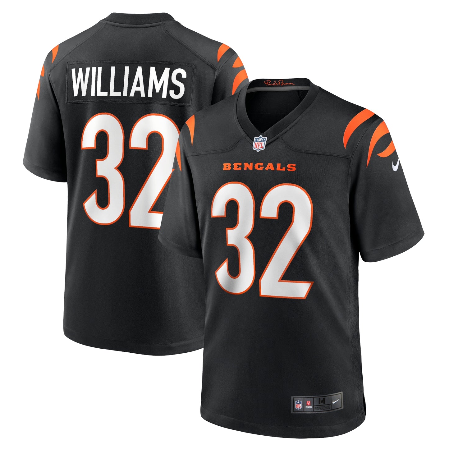 Trayveon Williams Cincinnati Bengals Nike Game Jersey - Black