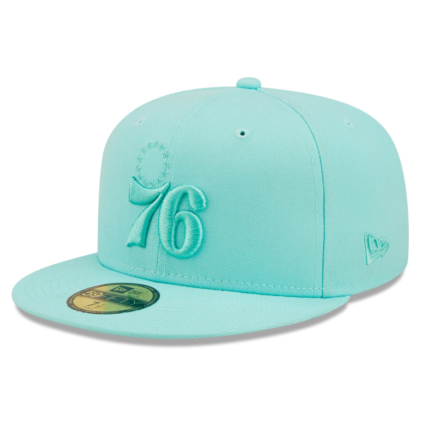 Philadelphia 76ers New Era Color Pack 59FIFTY Fitted Hat - Turquoise