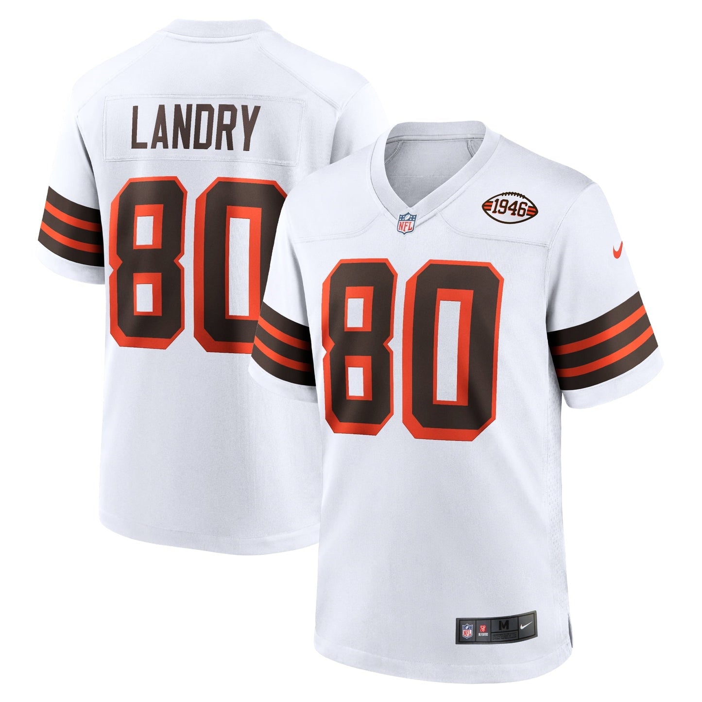 Men's Nike Jarvis Landry White Cleveland Browns 1946 Collection Alternate Game Jersey