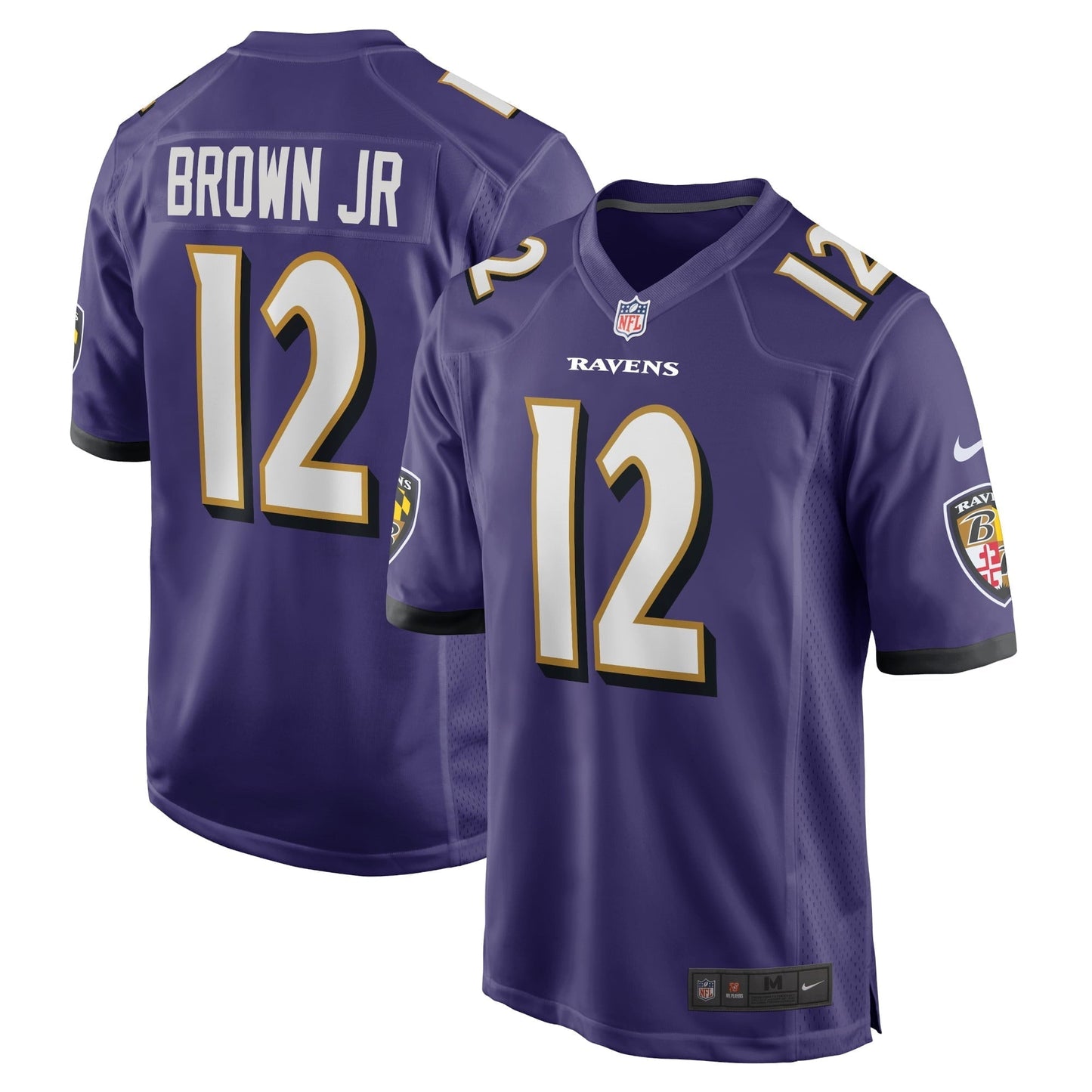 Men's Nike Anthony Brown Purple Baltimore Ravens Player Game Jersey