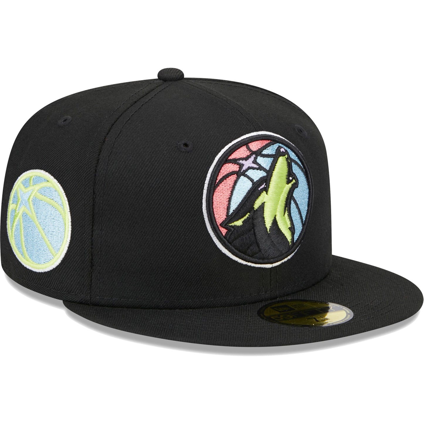 Minnesota Timberwolves New Era Color Pack 59FIFTY Fitted Hat - Black