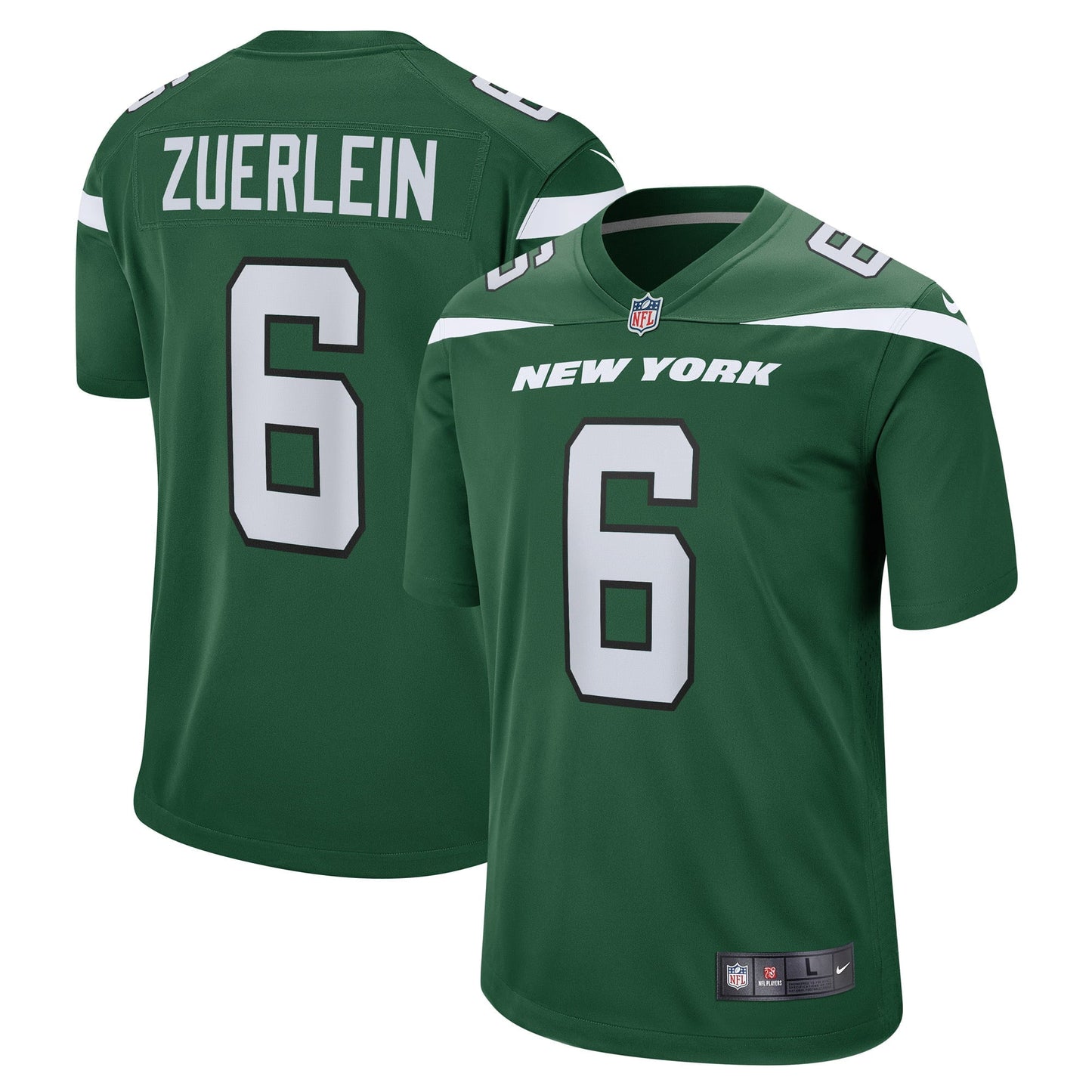 Men's Nike Greg Zuerlein Gotham Green New York Jets Game Player Jersey