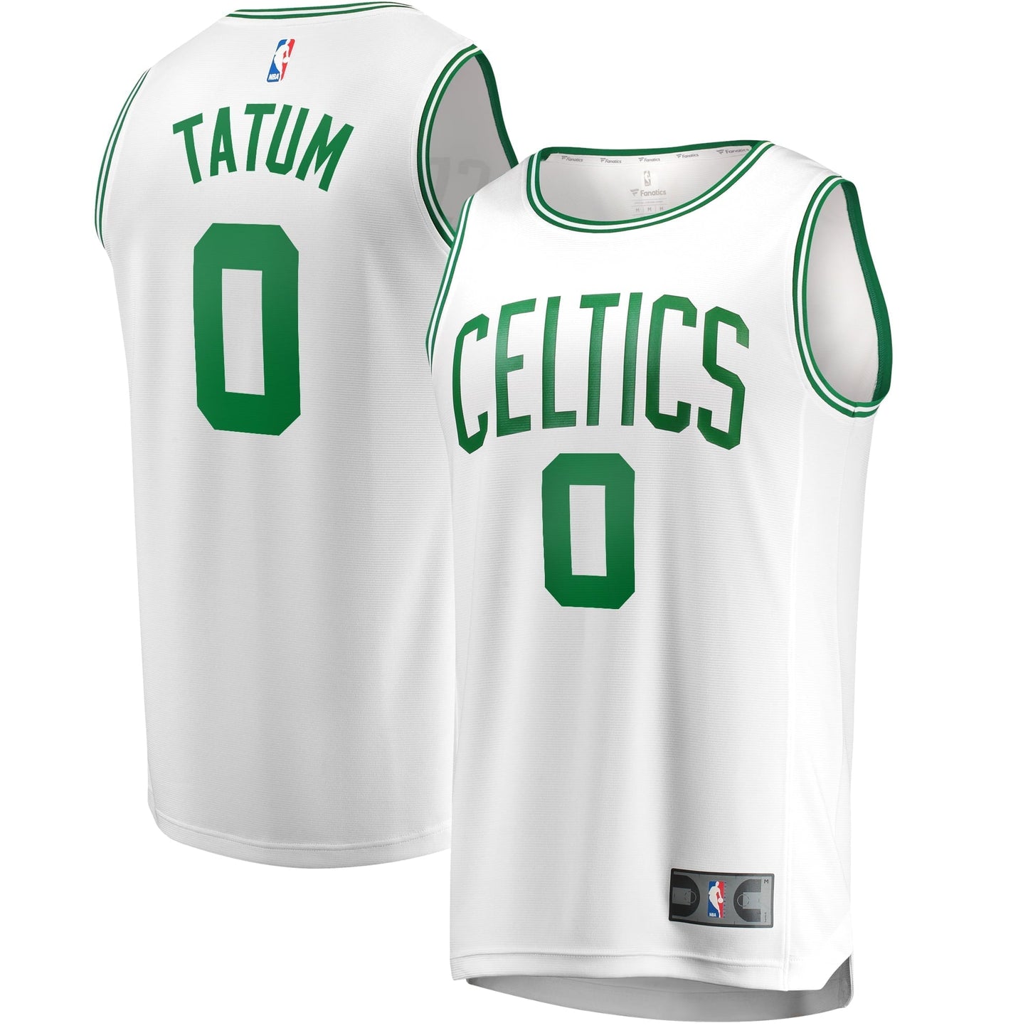 Youth Fanatics Branded Jayson Tatum White Boston Celtics Fast Break Replica Jersey - Association Edition