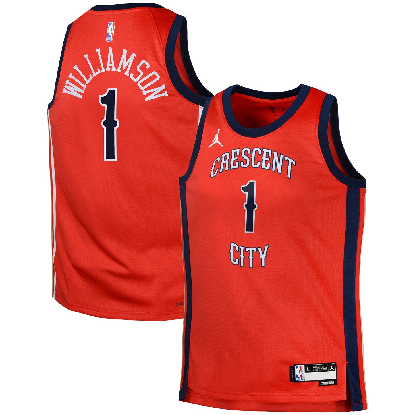 Zion Williamson New Orleans Pelicans Jordans Brand Swingman Jersey Statement - Red