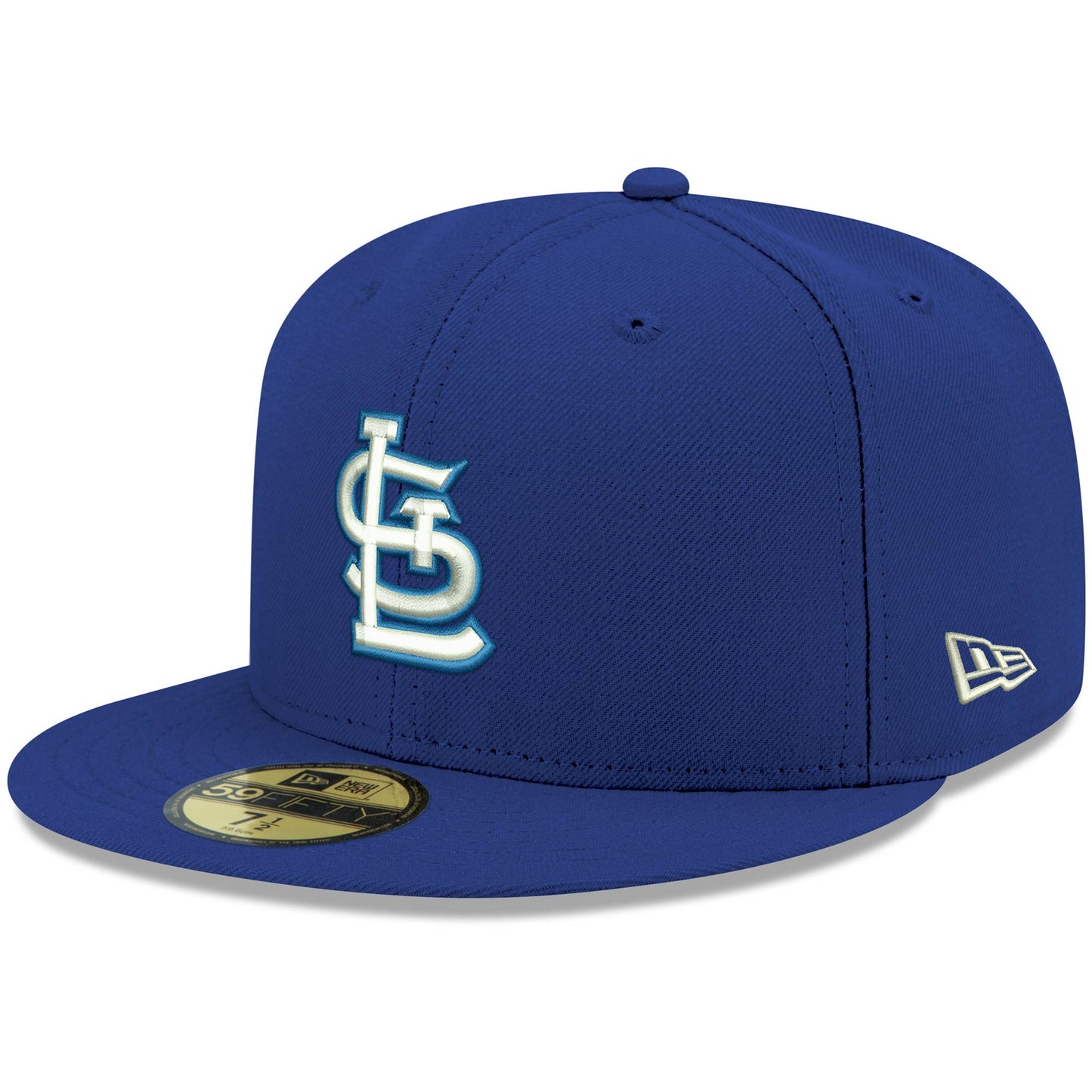 St. Louis Cardinals New Era White Logo 59FIFTY Fitted Hat - Royal