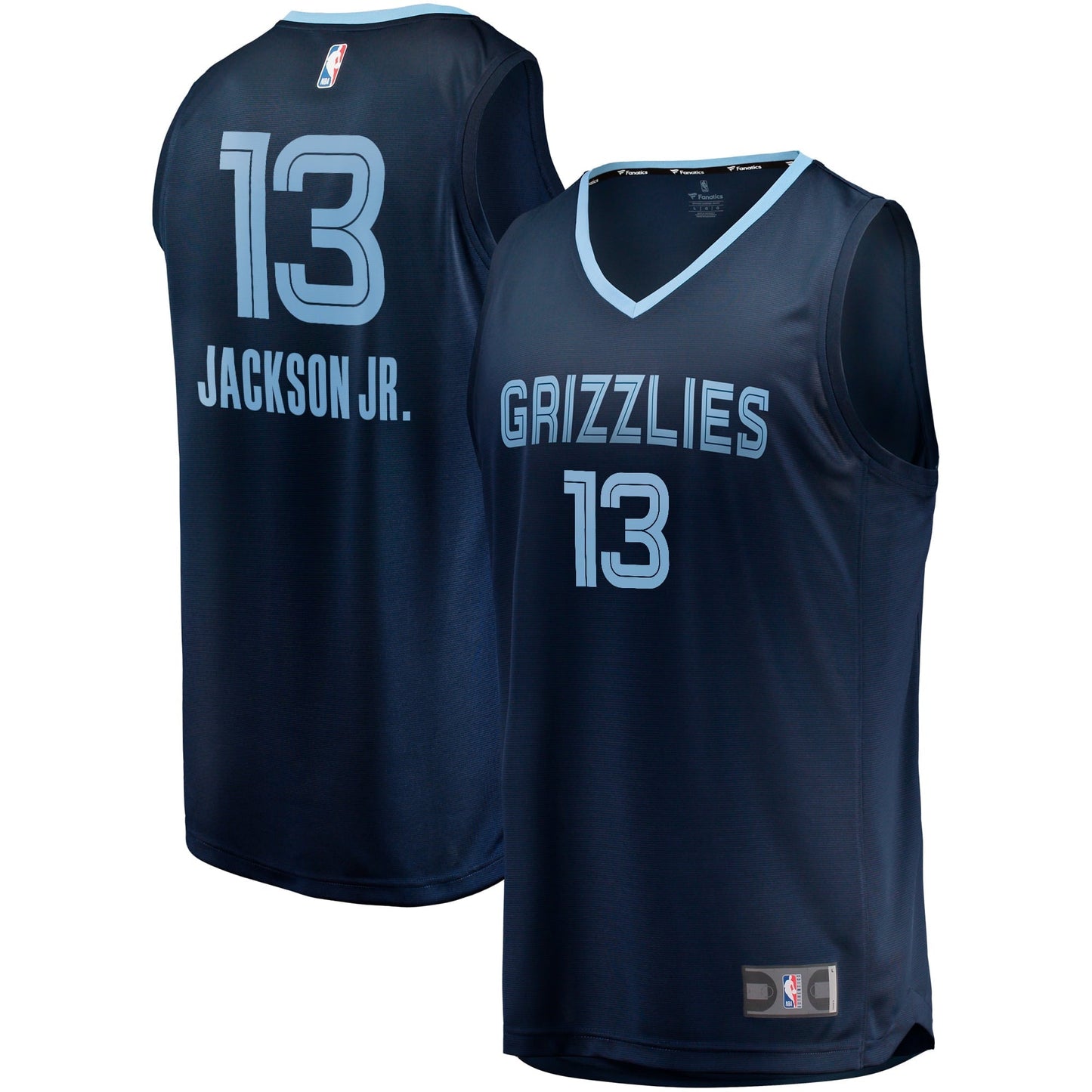 Men's Fanatics Branded Jaren Jackson Jr. Navy Memphis Grizzlies 2021/22 Fast Break Replica Jersey - Icon Edition