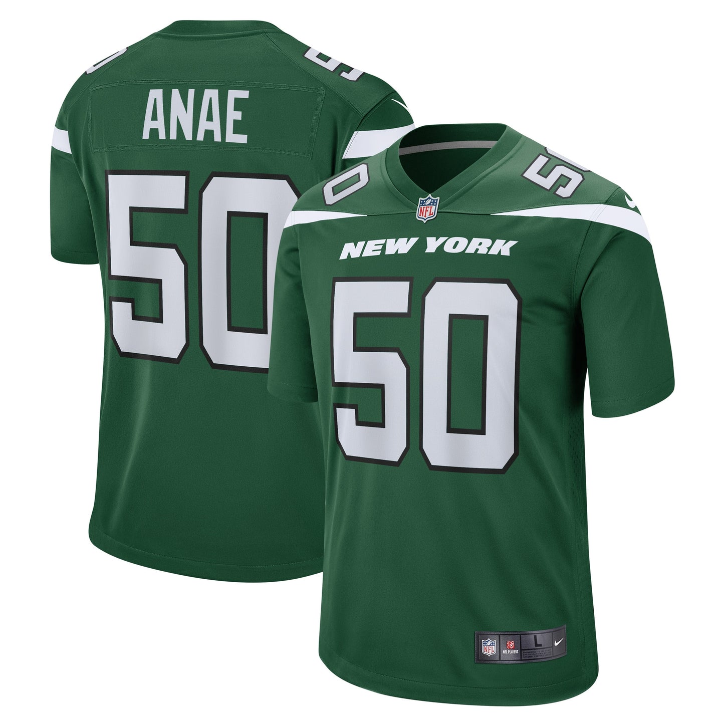 Bradlee Anae New York Jets Nike Women's Game Player Jersey - Gotham Green