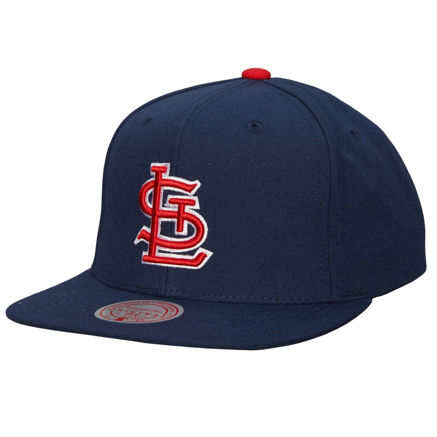 St. Louis Cardinals Mitchell & Ness Cooperstown Collection Evergreen Snapback Hat - Navy