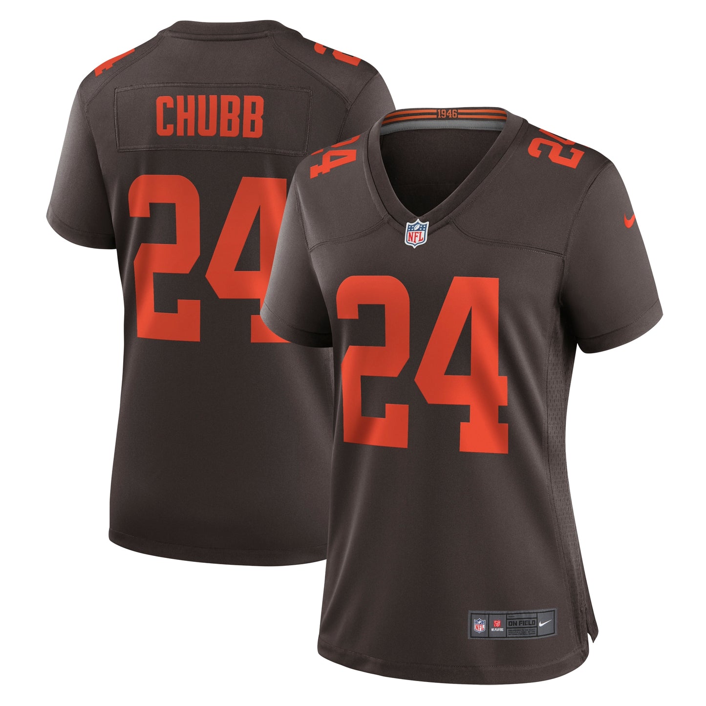 Nick Chubb Cleveland Browns Nike Women's Alternate Game Jersey - Brown