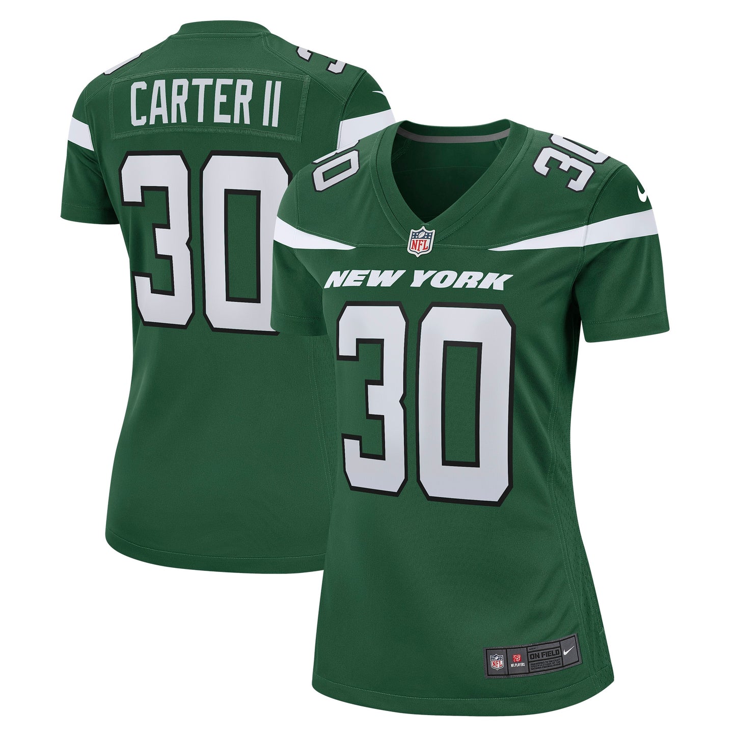 Michael Carter II New York Jets Nike Women's Game Jersey - Gotham Green