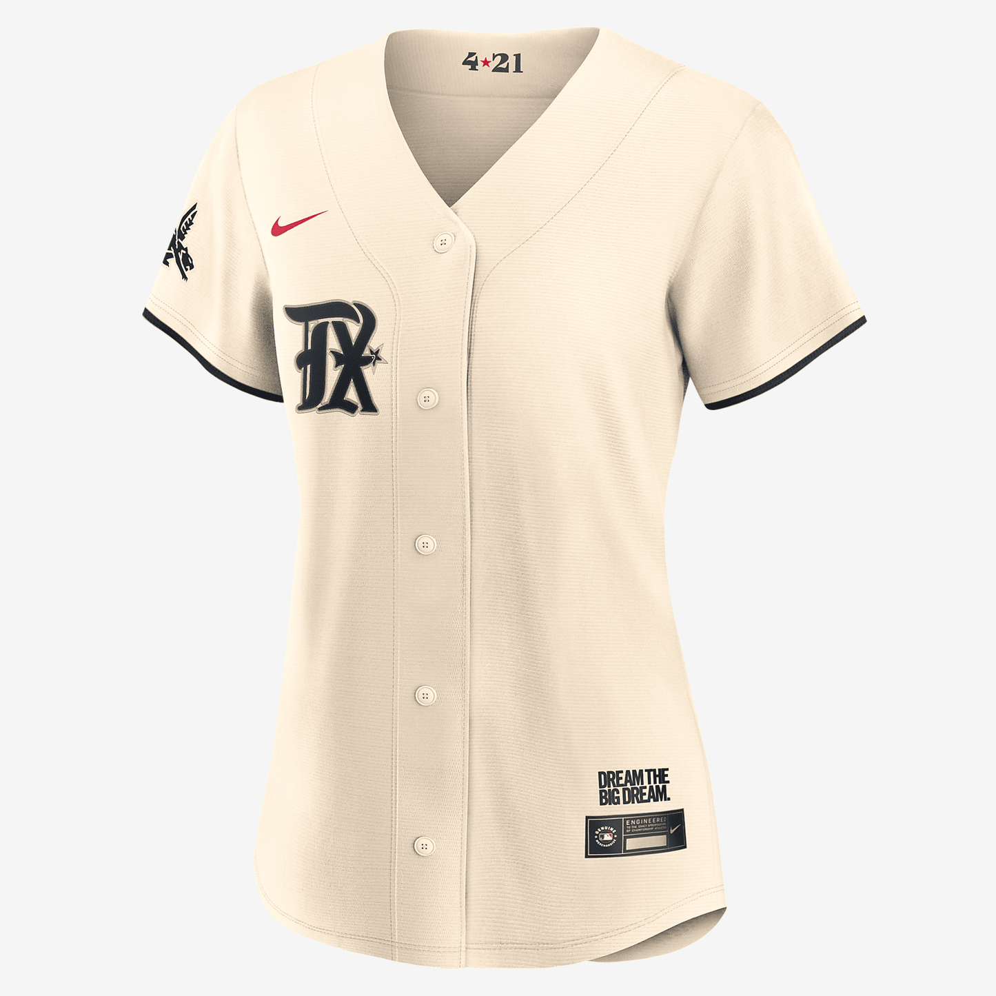 MLB Texas Rangers City Connect Women's Replica Baseball Jersey - Cream