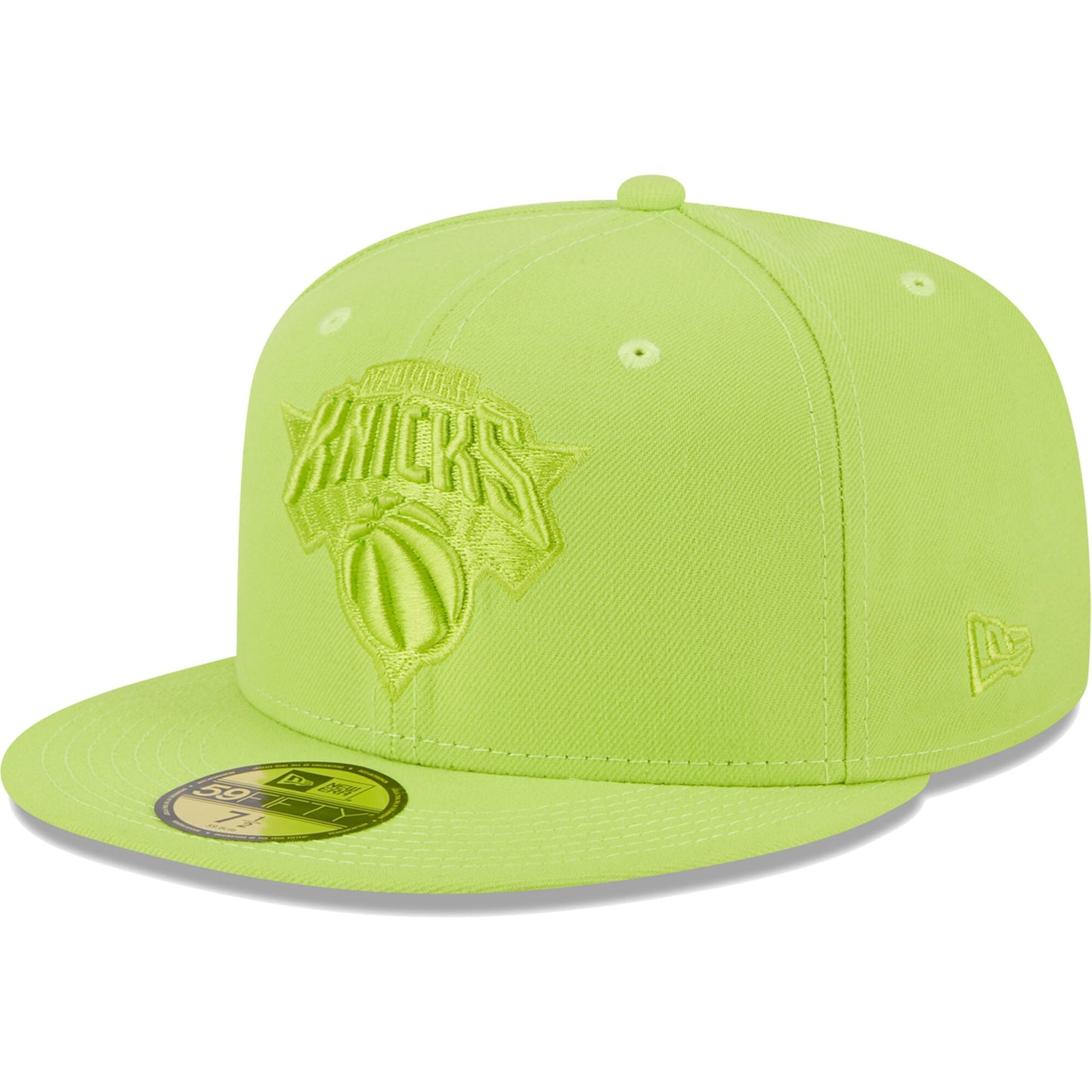 New York Knicks New Era Spring Color Pack 59FIFTY Fitted Hat - Neon Green