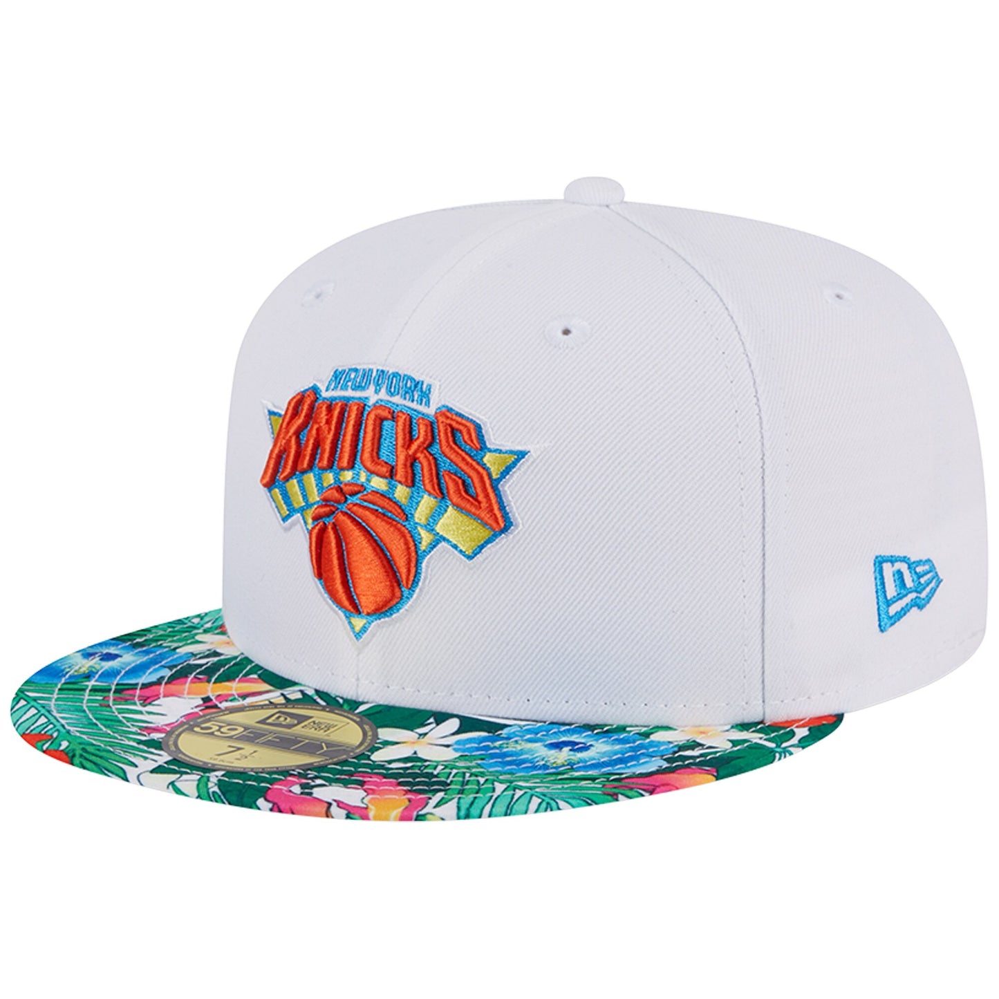 New York Knicks New Era 59FIFTY Fitted Hat - White