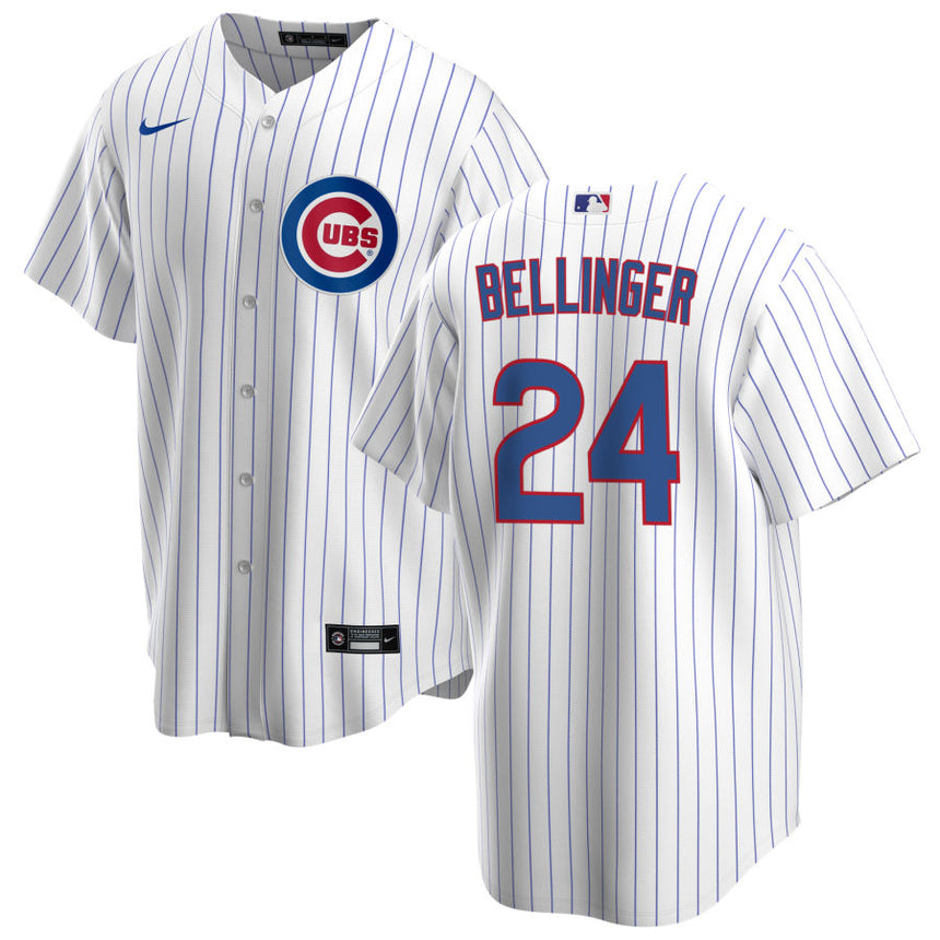 Men's Cody Bellinger Chicago Cubs White Home Premium Stitch Replica Jersey
