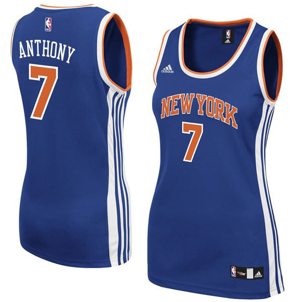 Women's New York Knicks Carmelo Anthony Road Jersey - Royal