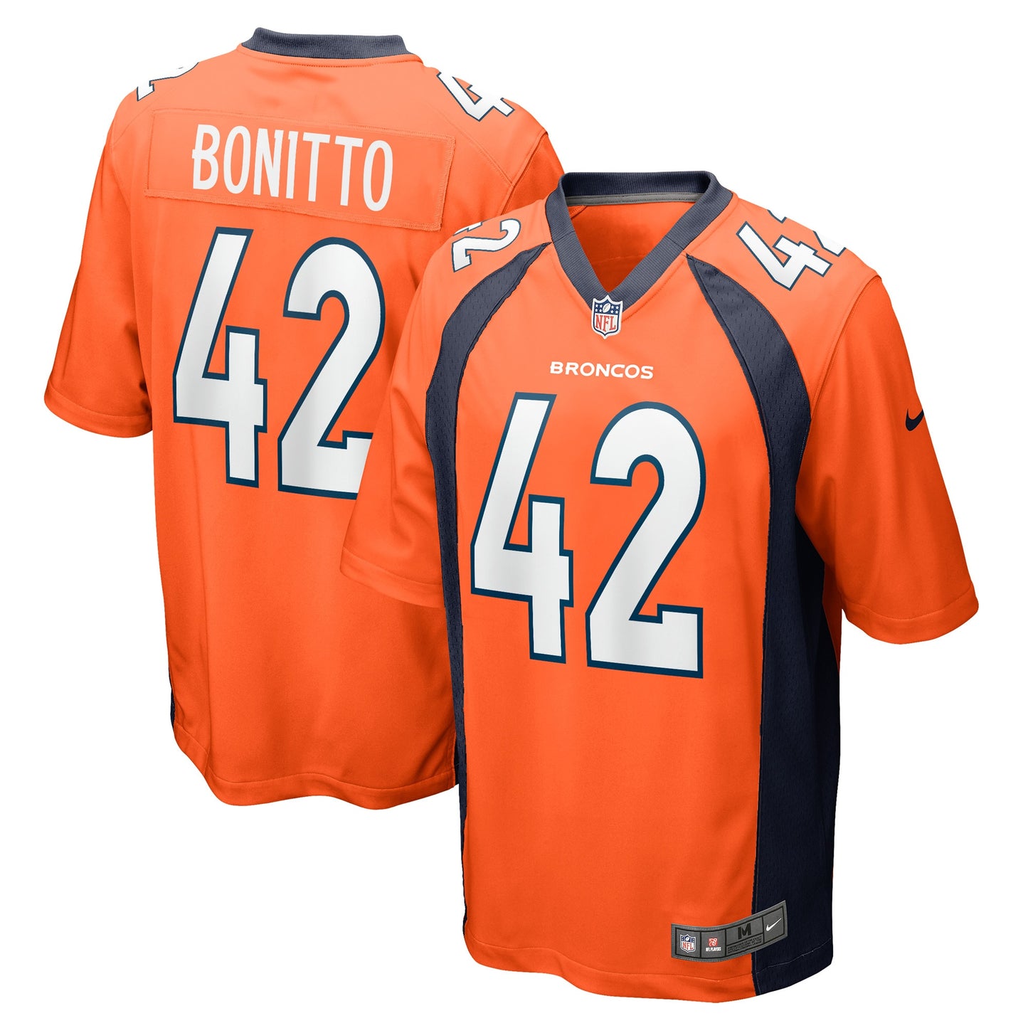 Nik Bonitto Denver Broncos Nike Game Player Jersey - Orange